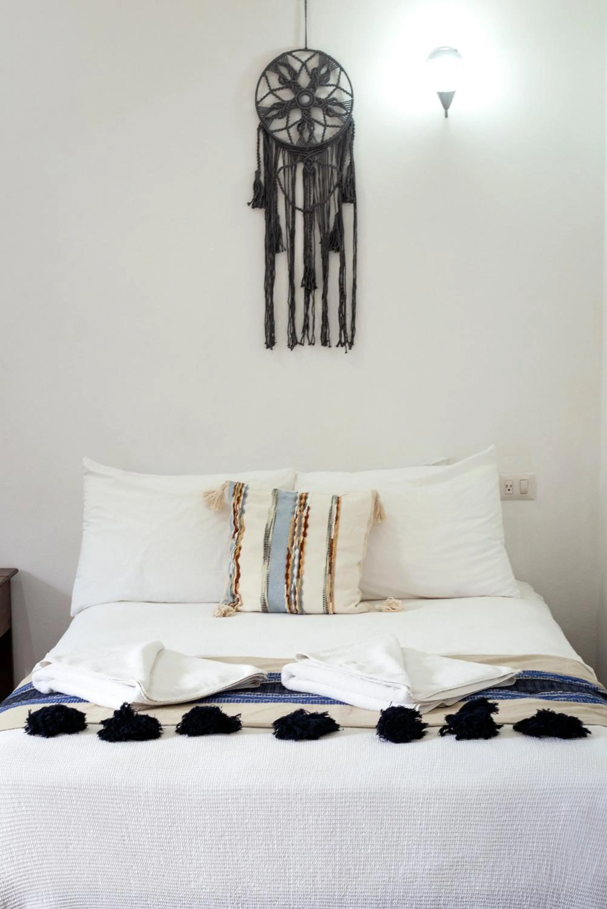 Bed in hotel stella maris tulum