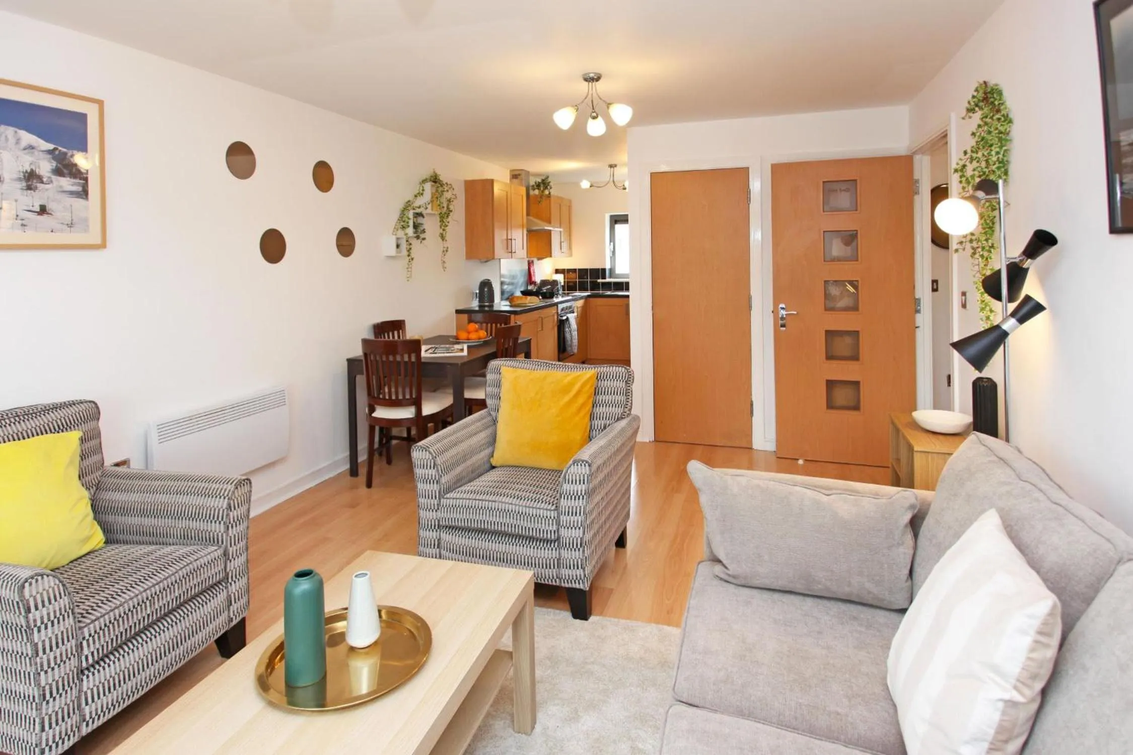 Living room in Albion Street Apartments