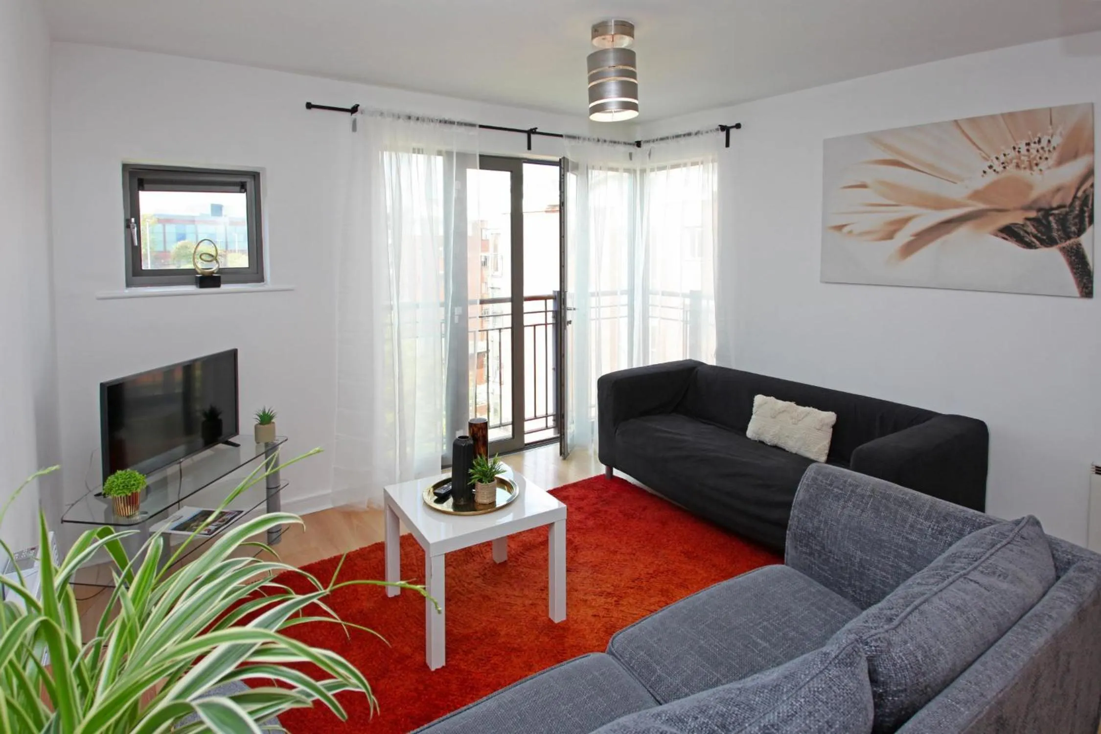 Living room in Albion Street Apartments