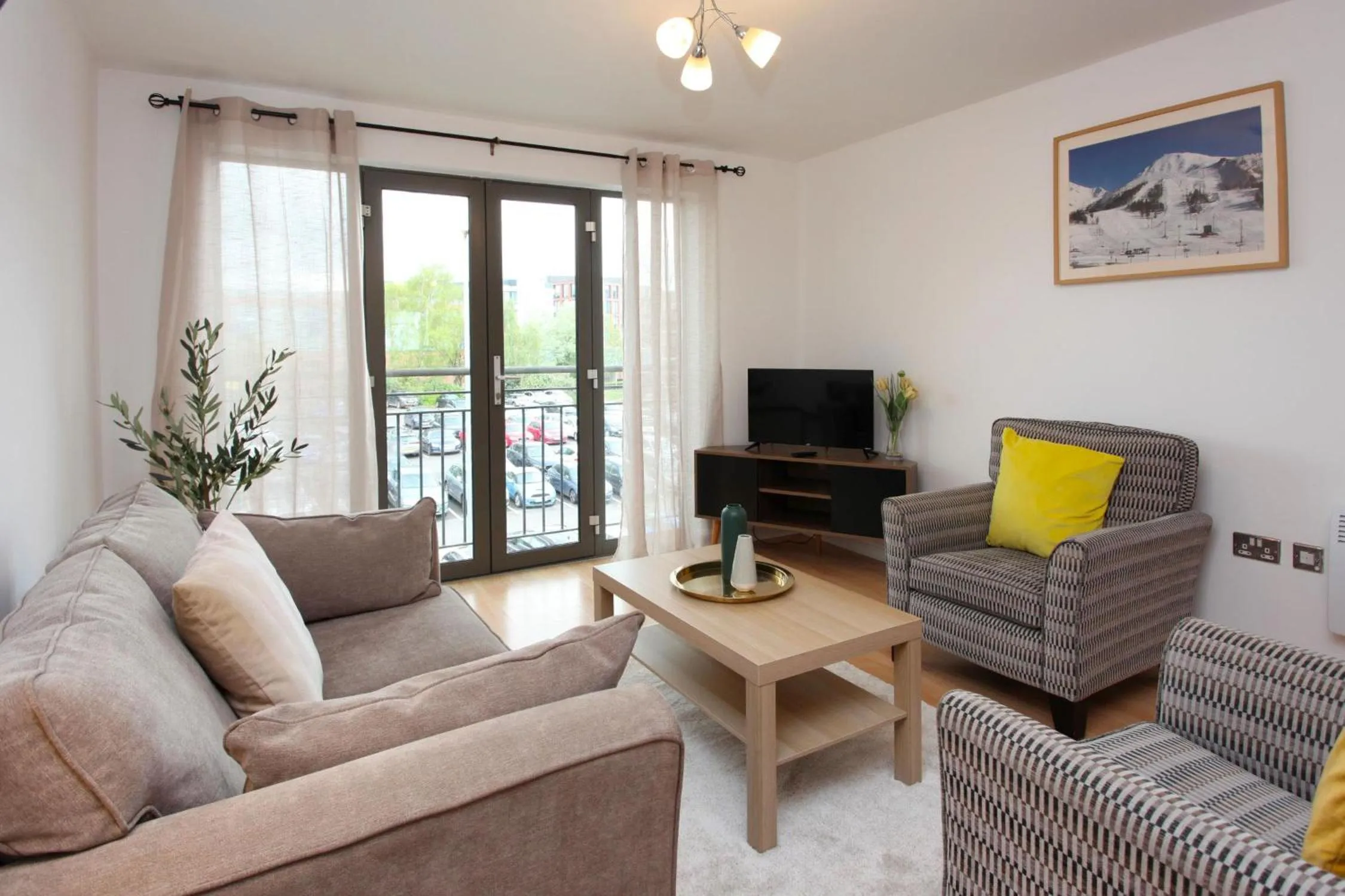 Living room in Albion Street Apartments