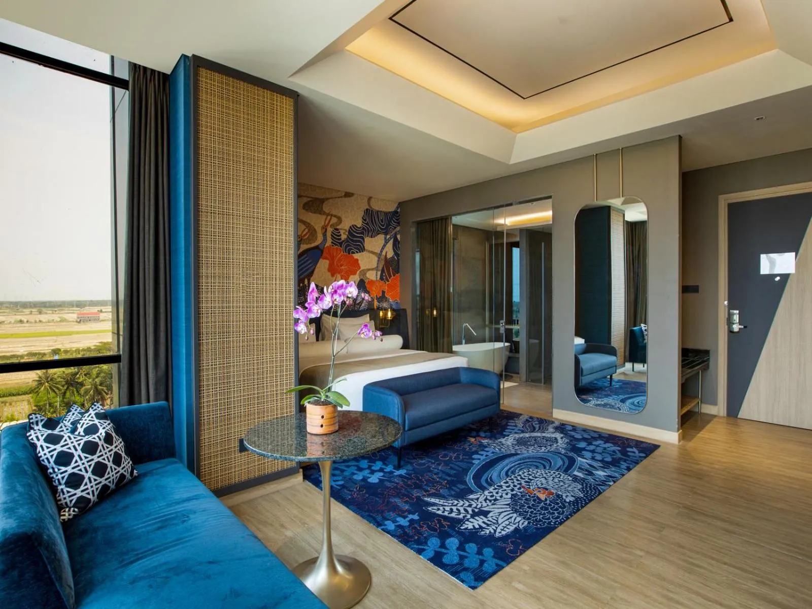 Living room in MORAZEN Yogyakarta