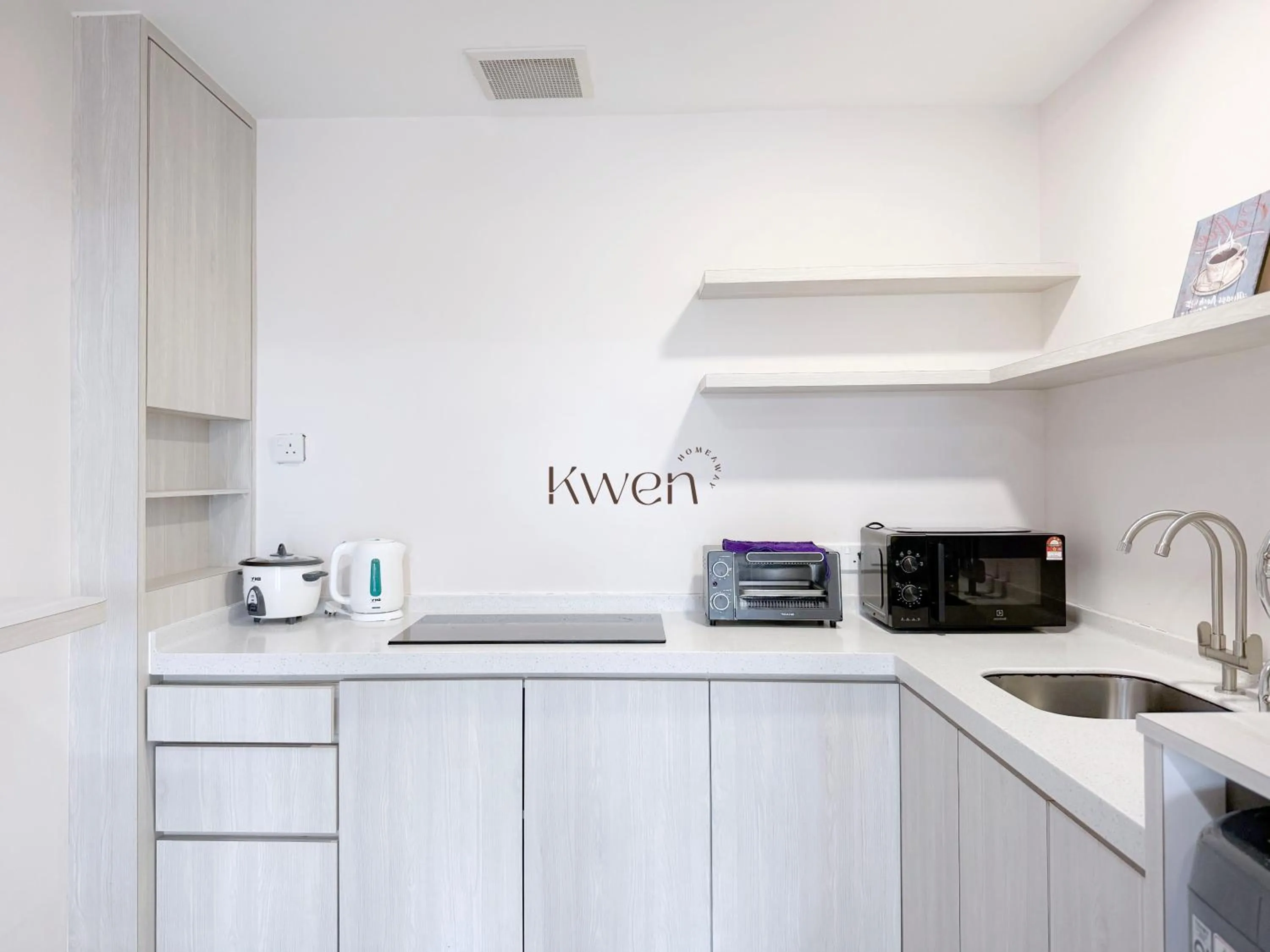 kitchen in KWEN Suites-Tanjung Aru InfinityPool Seaview/Airport View