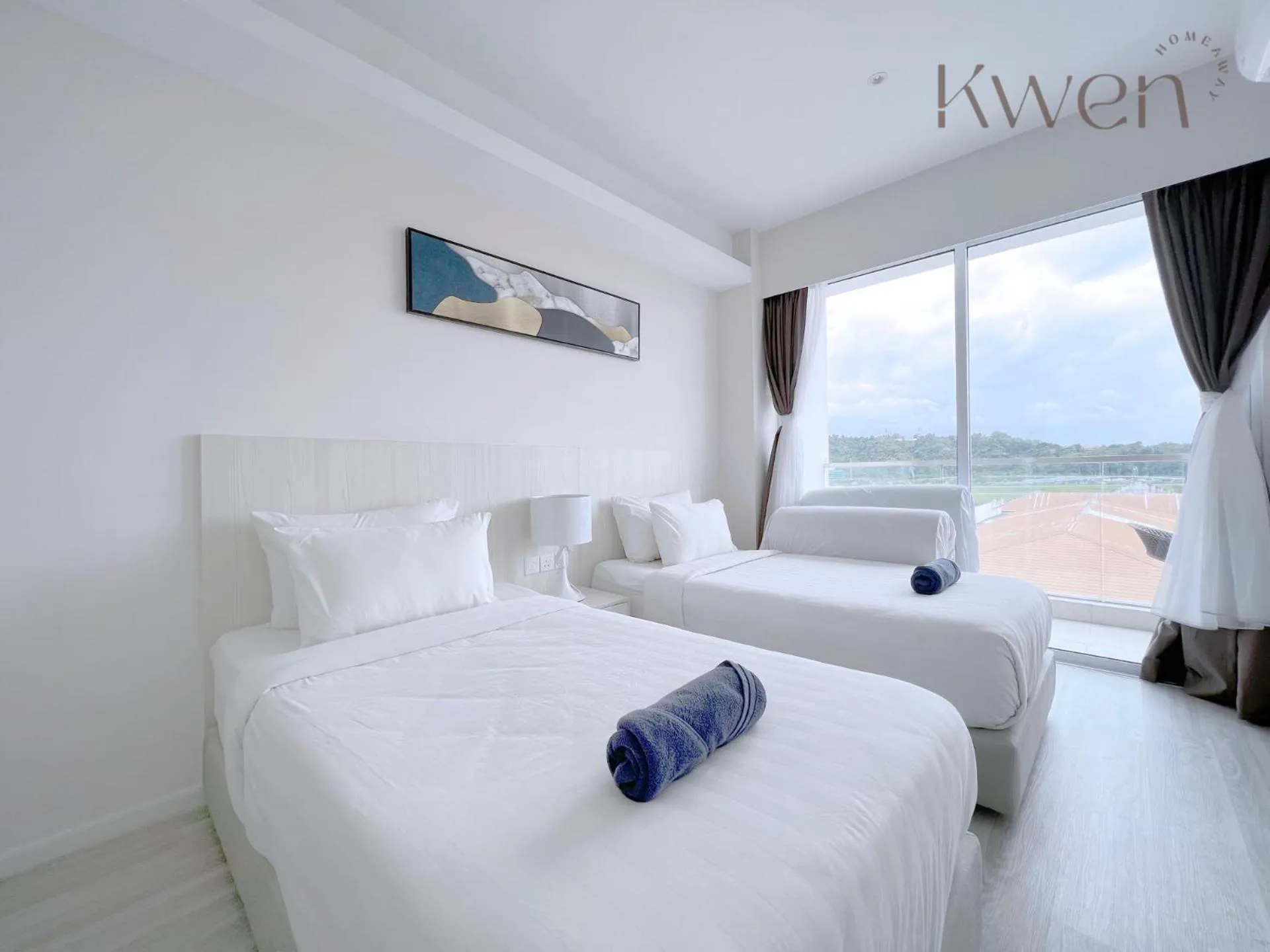 Bedroom, Bed in KWEN Suites-Tanjung Aru InfinityPool Seaview/Airport View