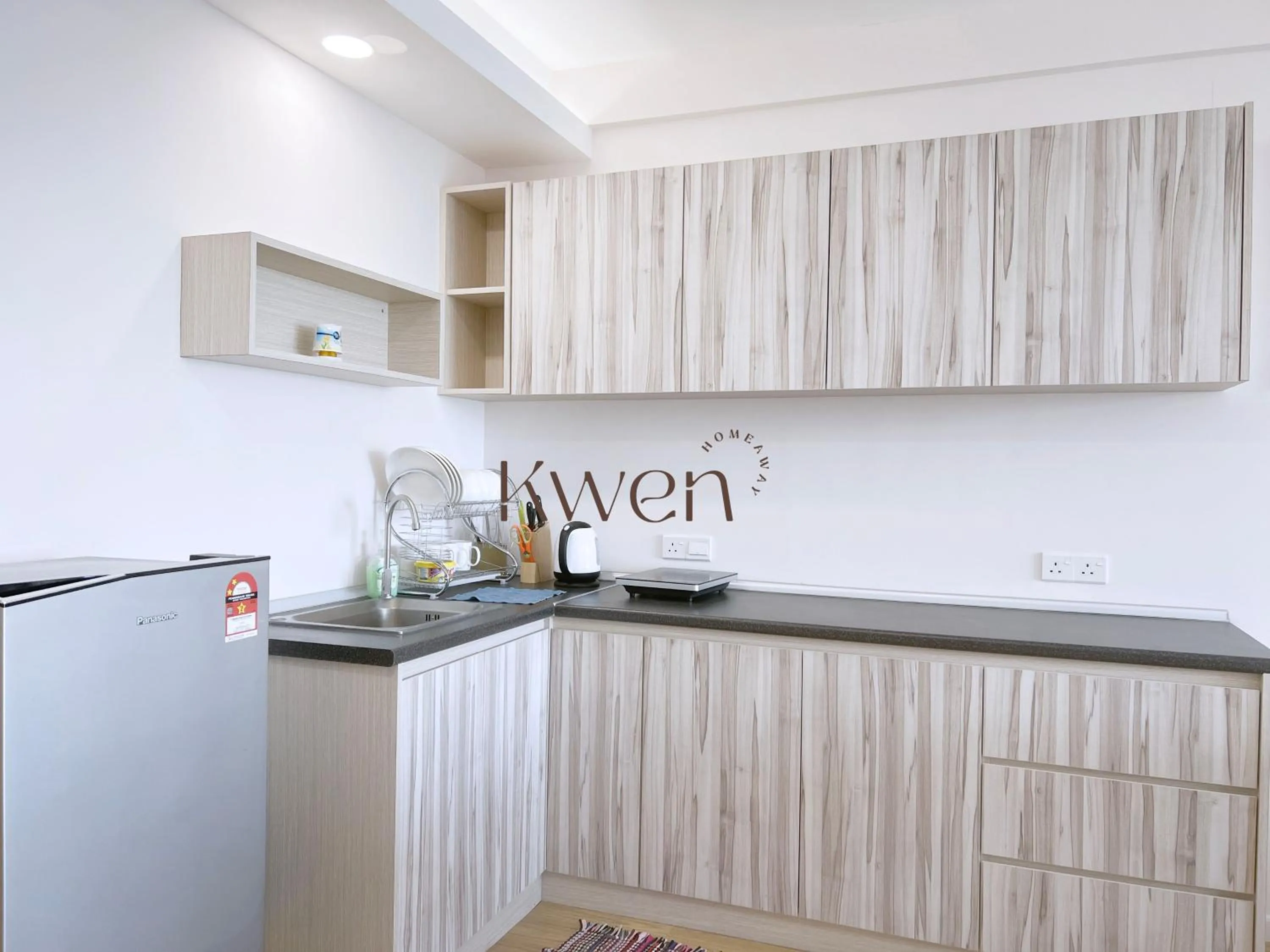 kitchen in KWEN Suites-Tanjung Aru InfinityPool Seaview/Airport View