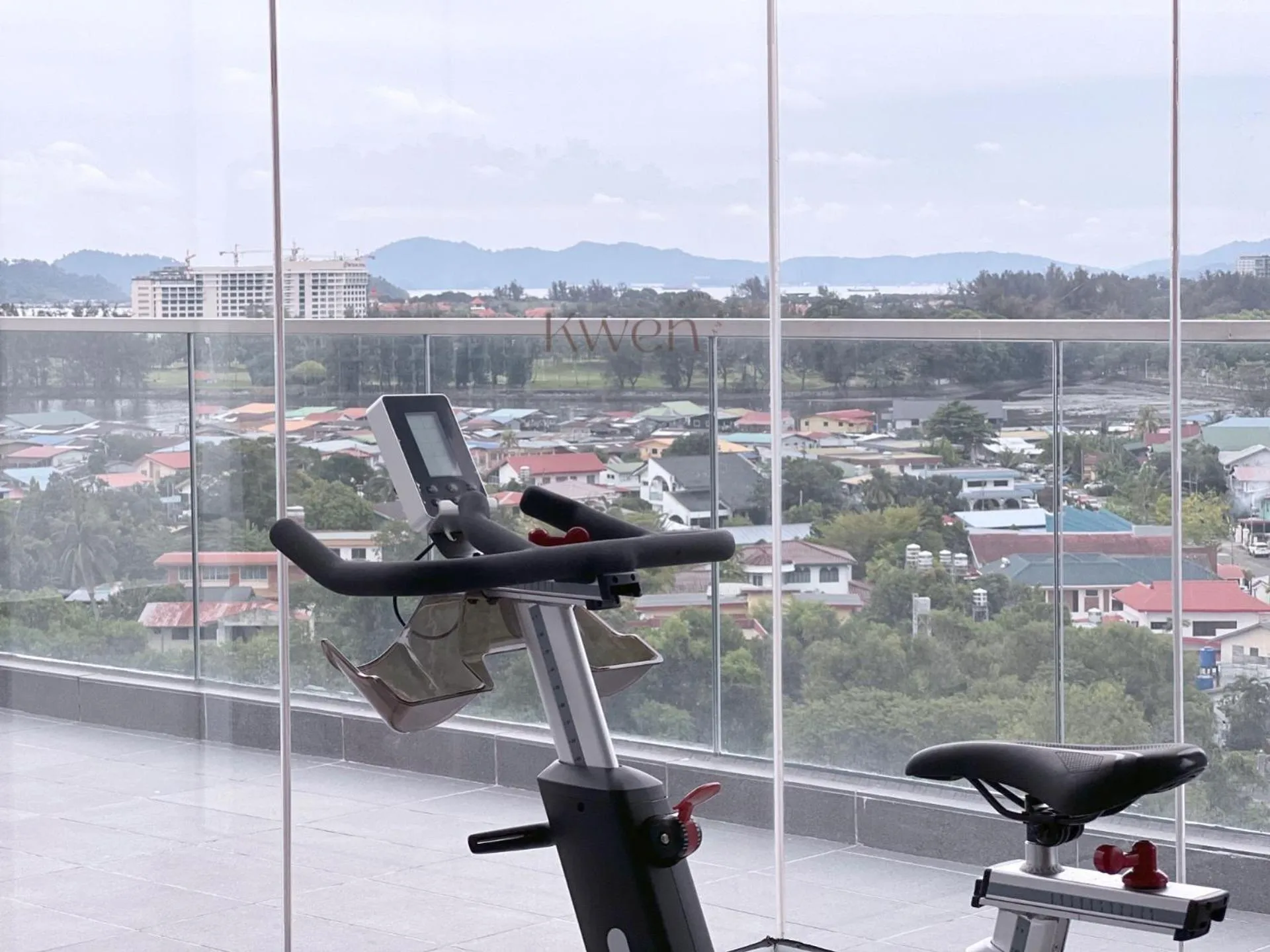 Fitness centre/facilities in KWEN Suites-Tanjung Aru InfinityPool Seaview/Airport View