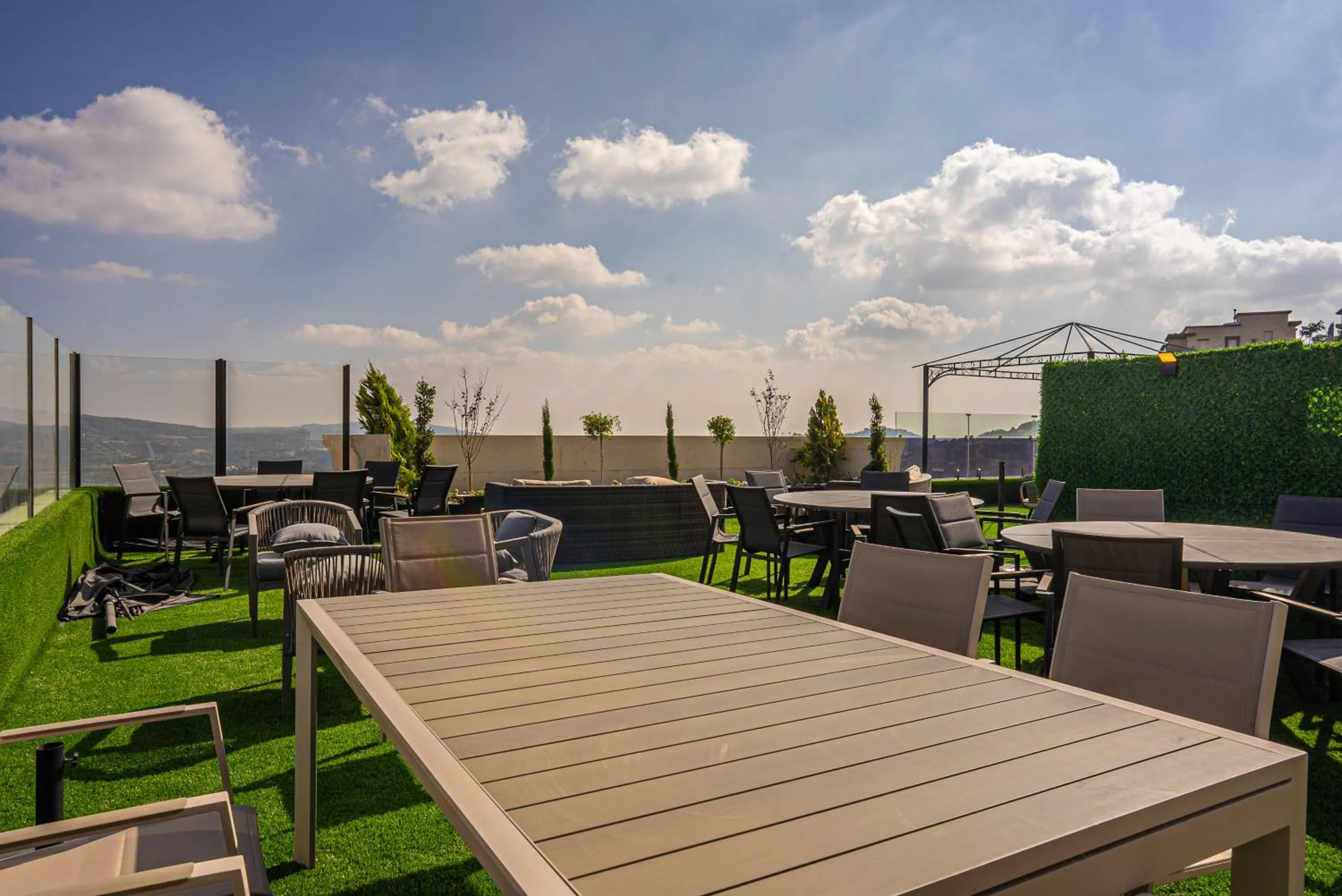 Balcony/Terrace in view hotel