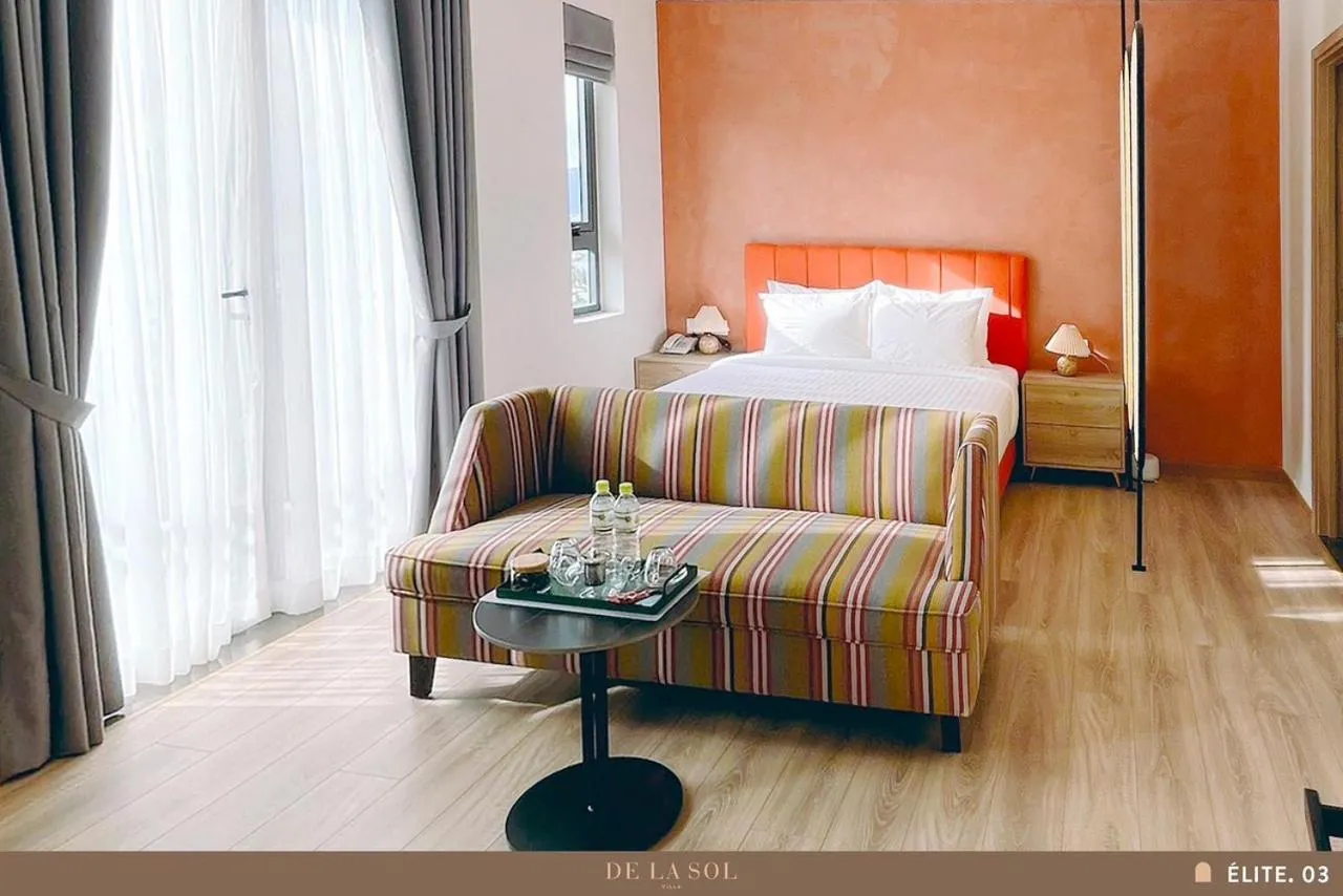 View (from property/room), Bed in De La Sol Villa Dalat