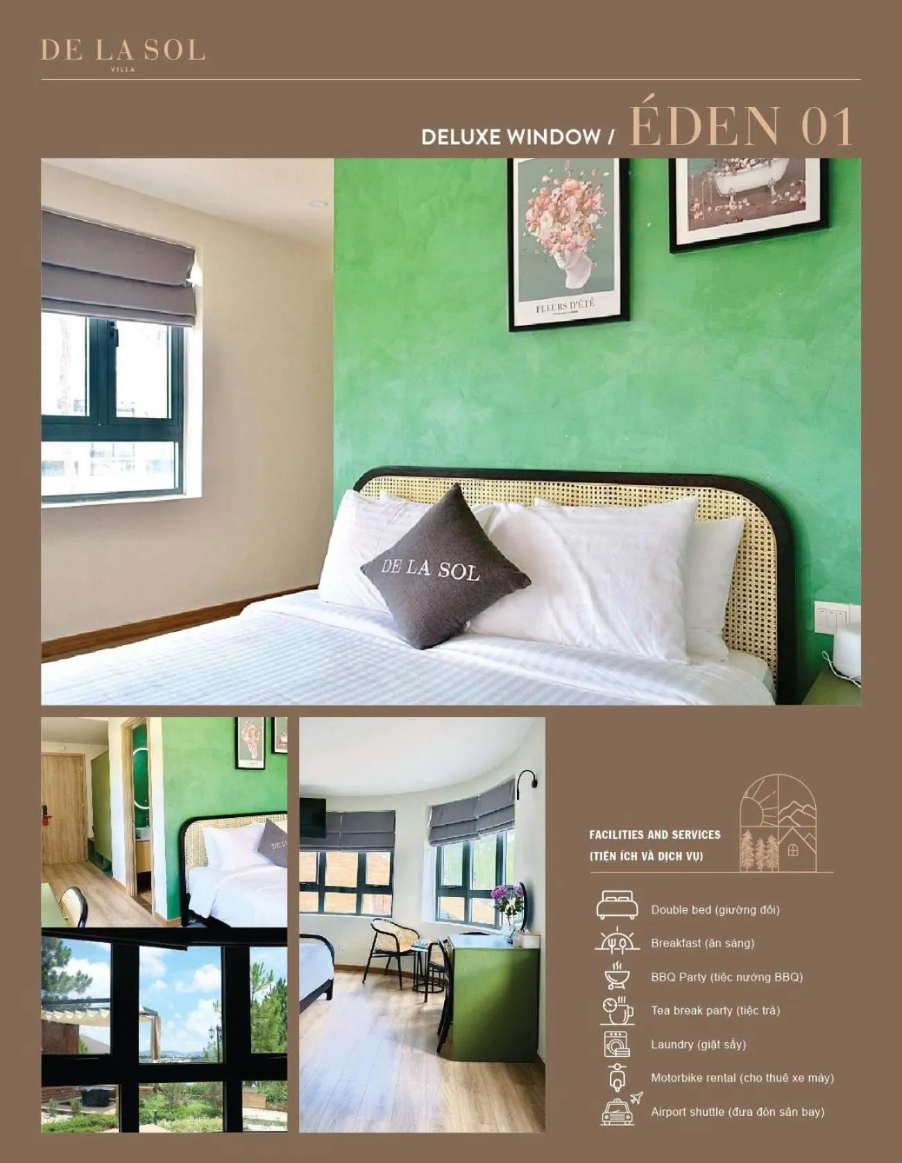 Bedroom, Bed in De La Sol Villa Dalat