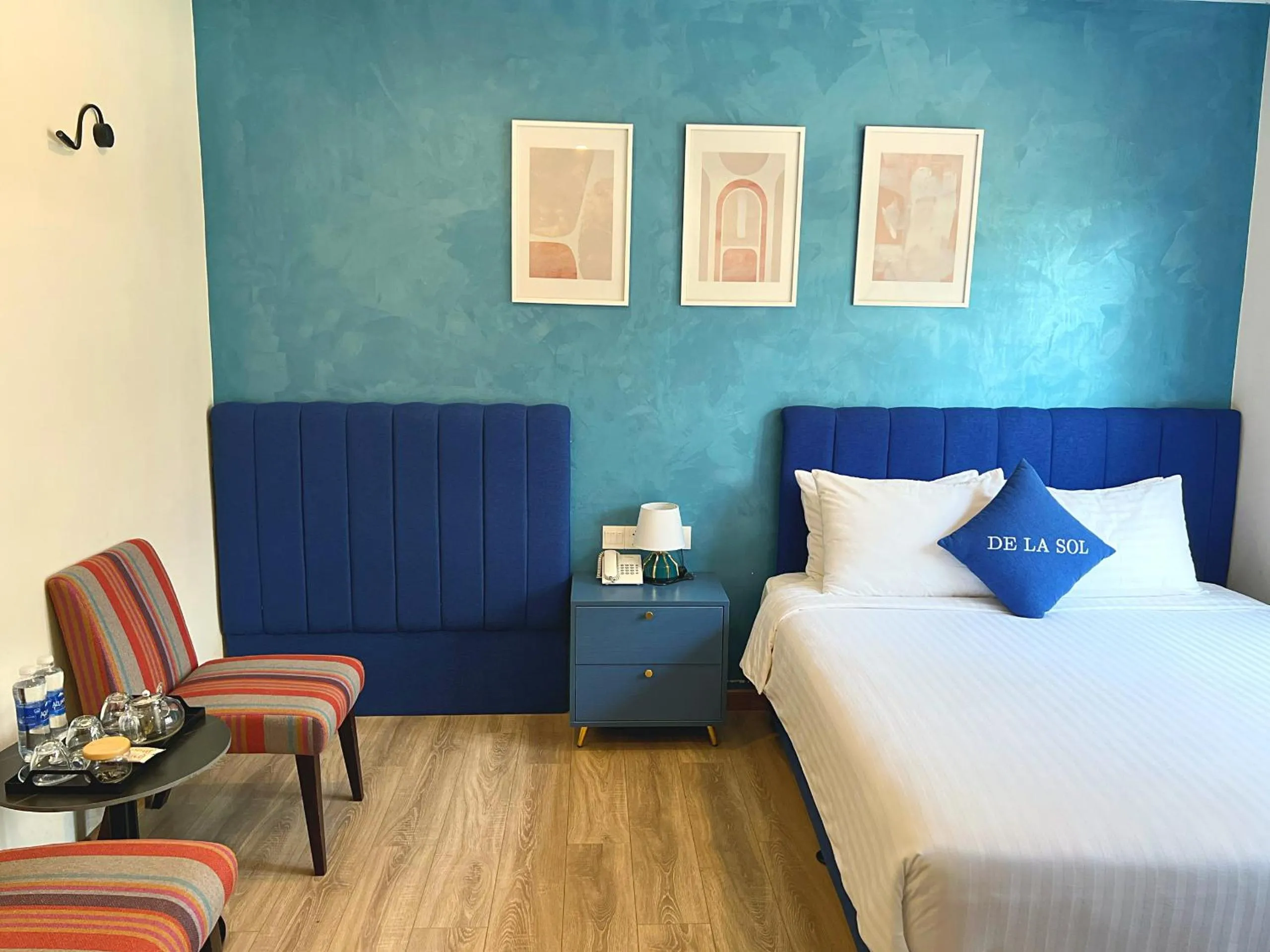 Bed in De La Sol Villa Dalat