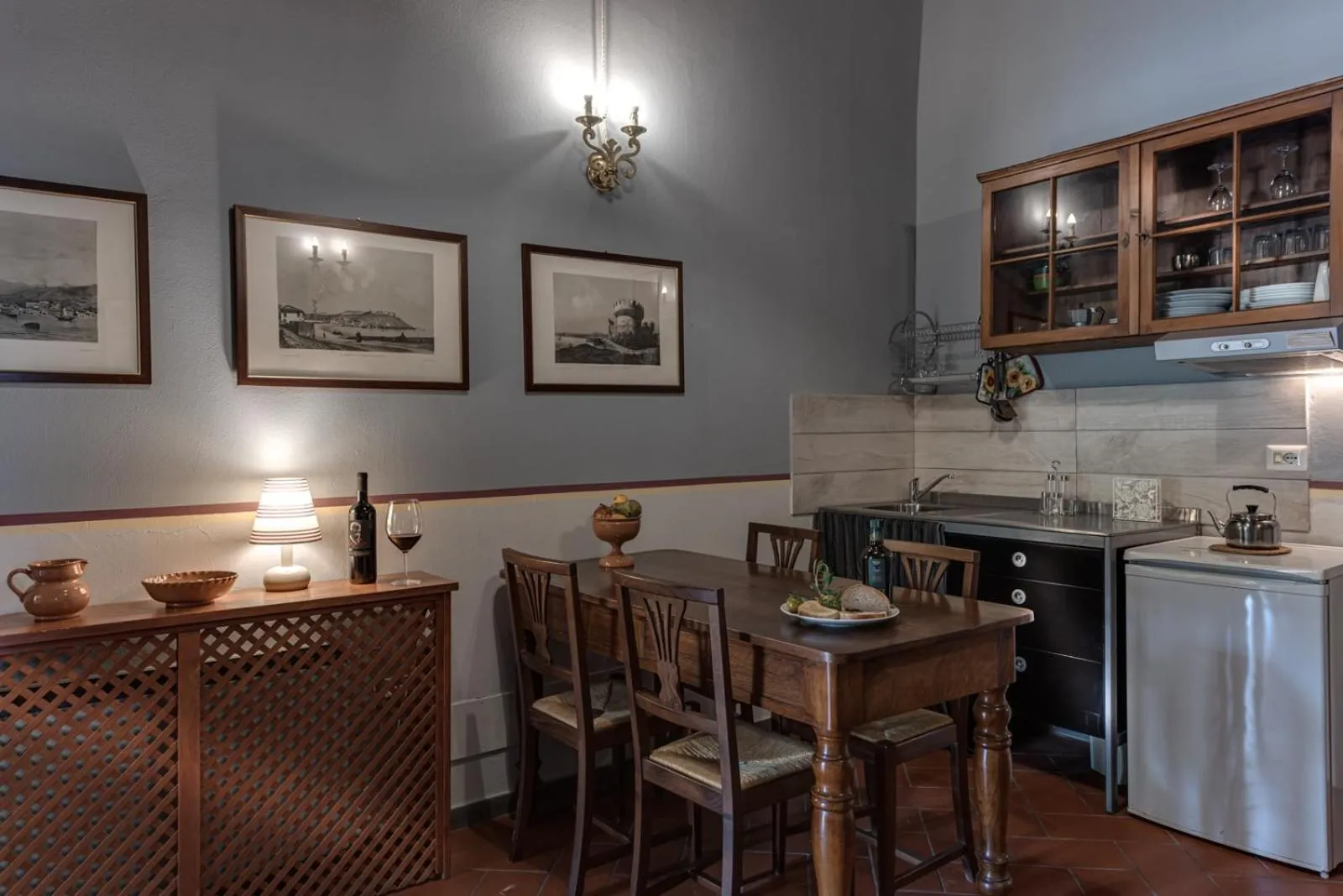 Kitchen or kitchenette in Tenuta Il Corno Agriturismo