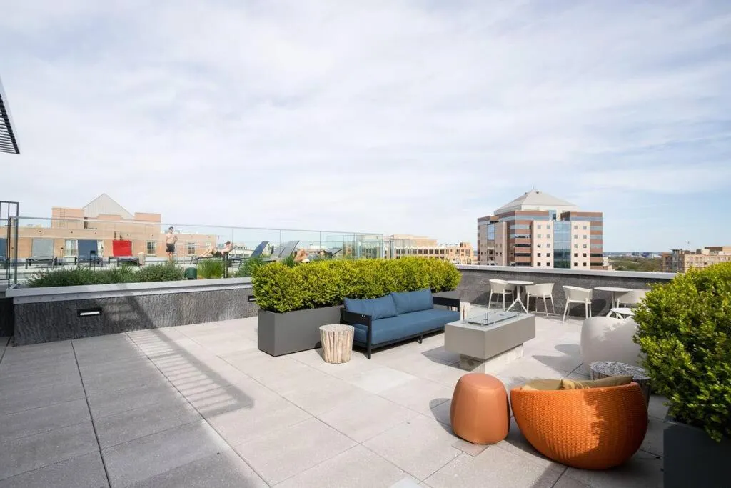 Balcony/Terrace in Stylish Condo at Clarendon with Rooftop Views