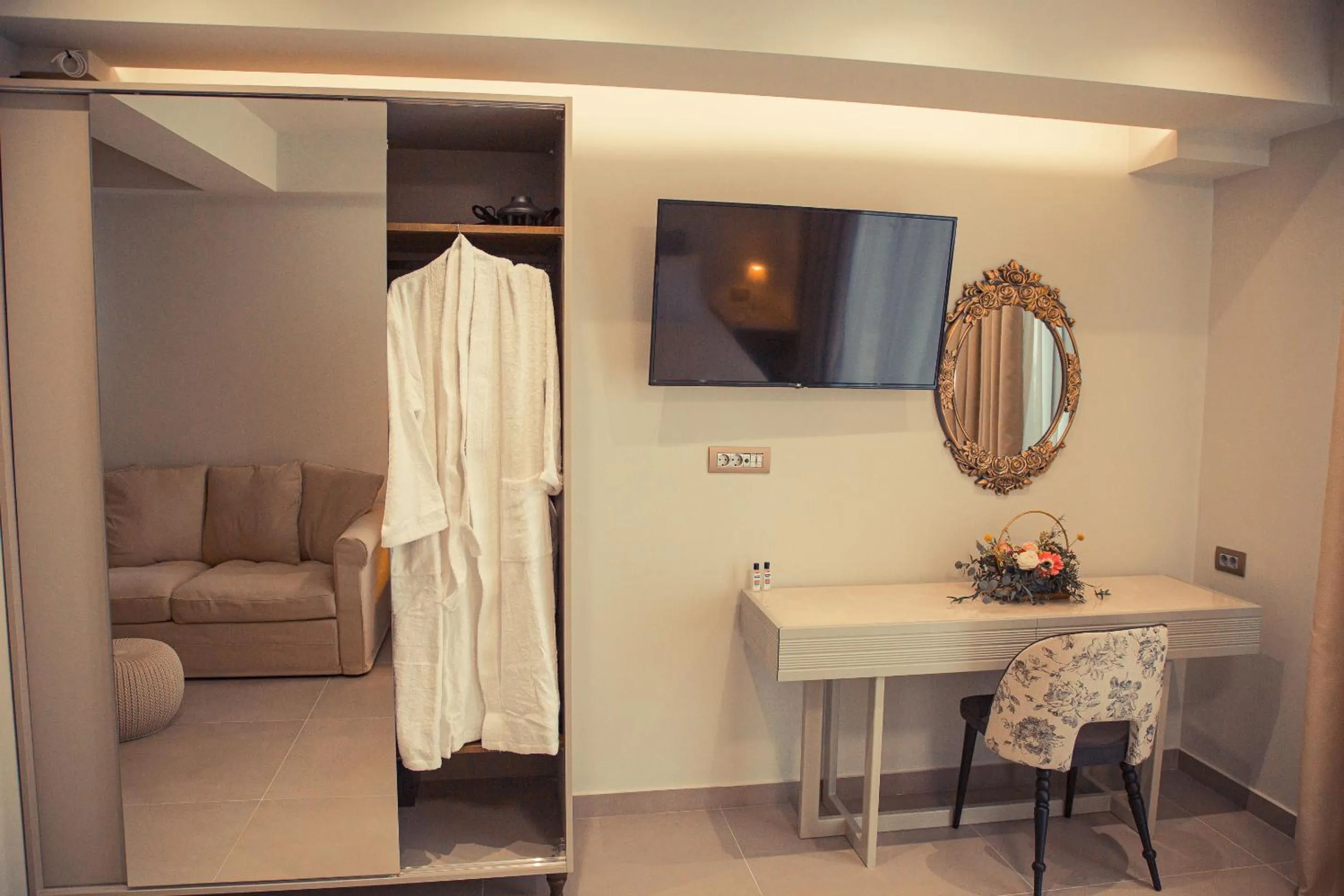 Seating area in IO Luxury Pool & Hot Tub Suites