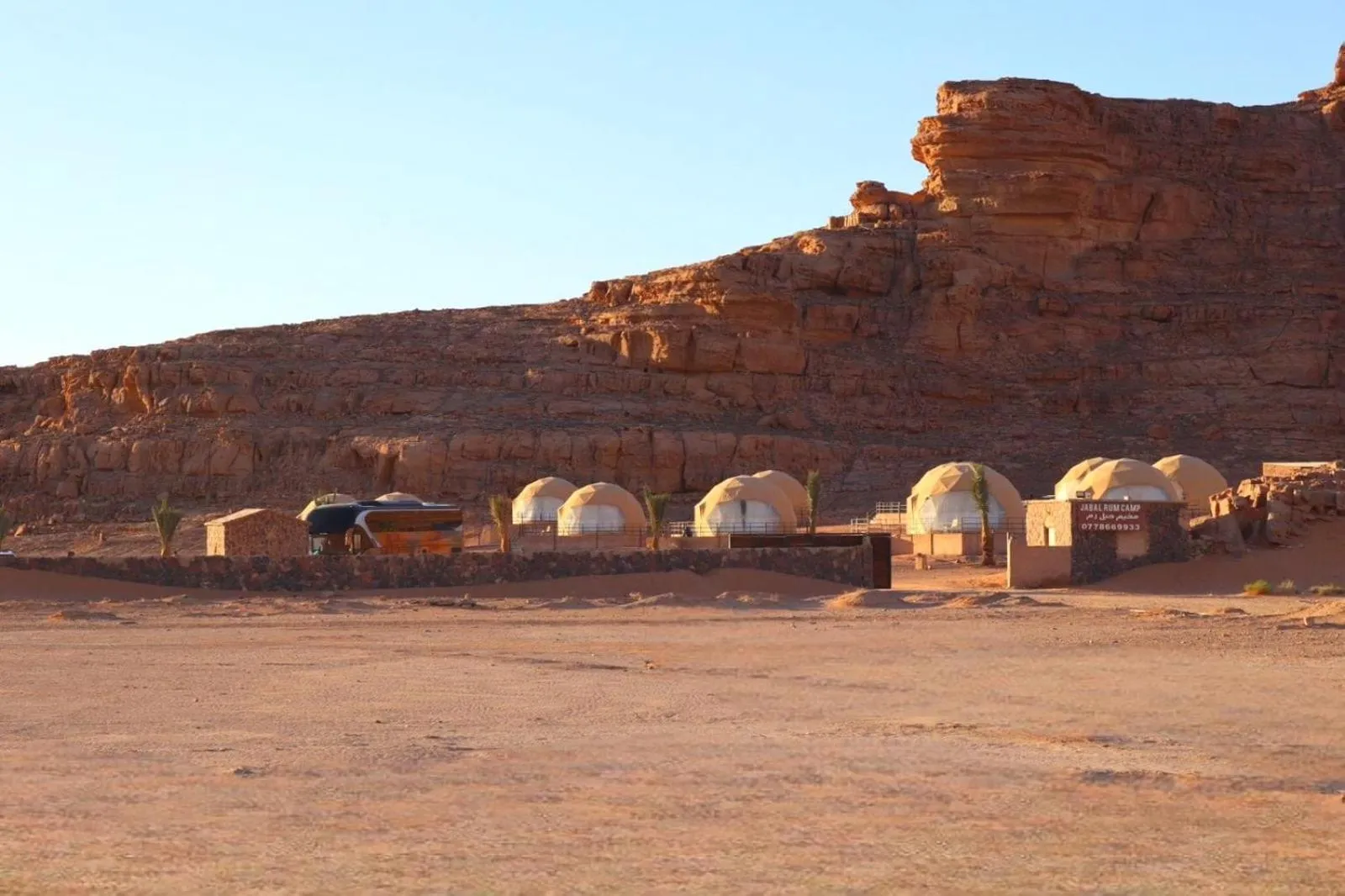 Natural landscape in Jabal Rum Camp
