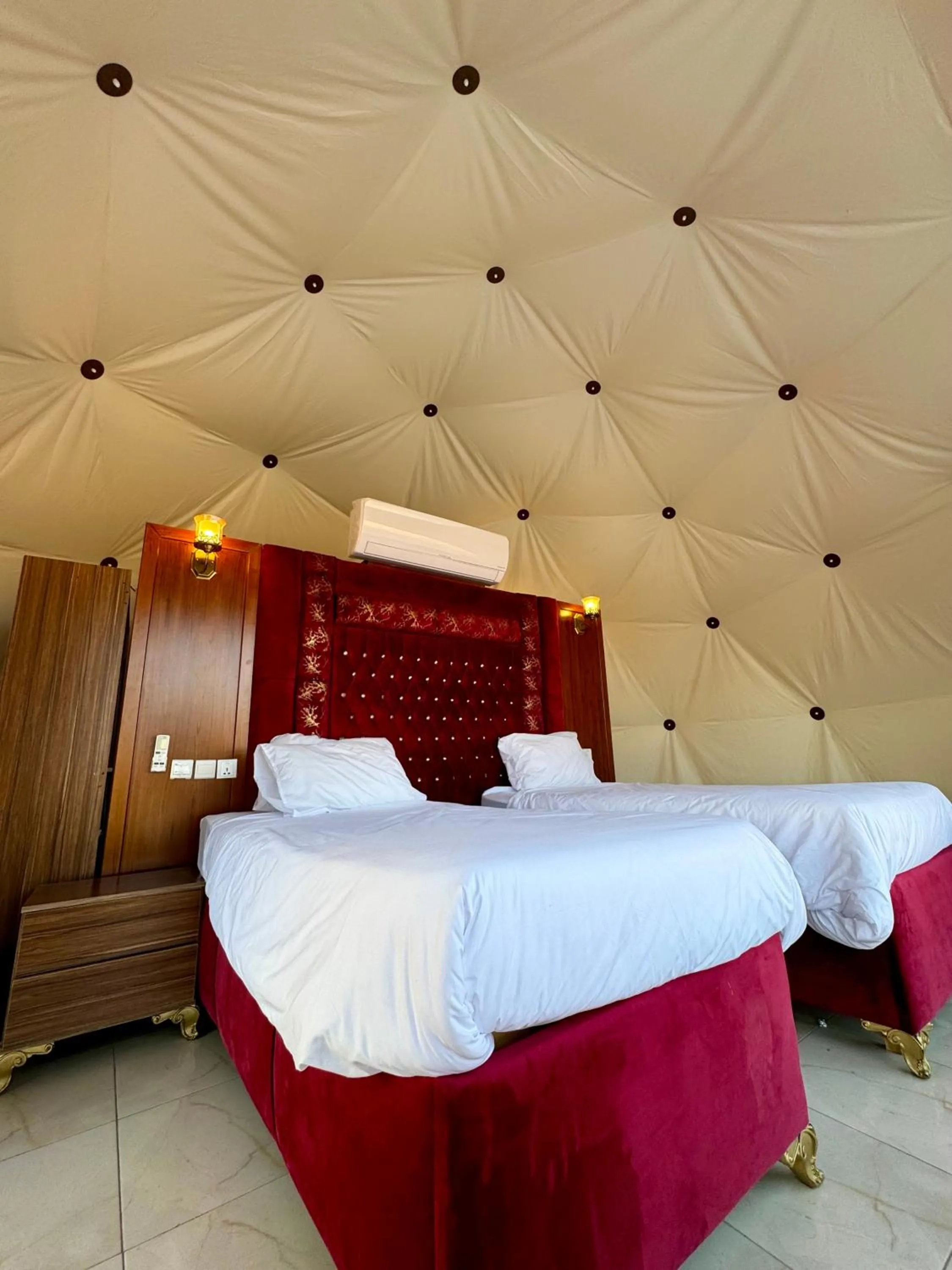 Bed in Jabal Rum Camp