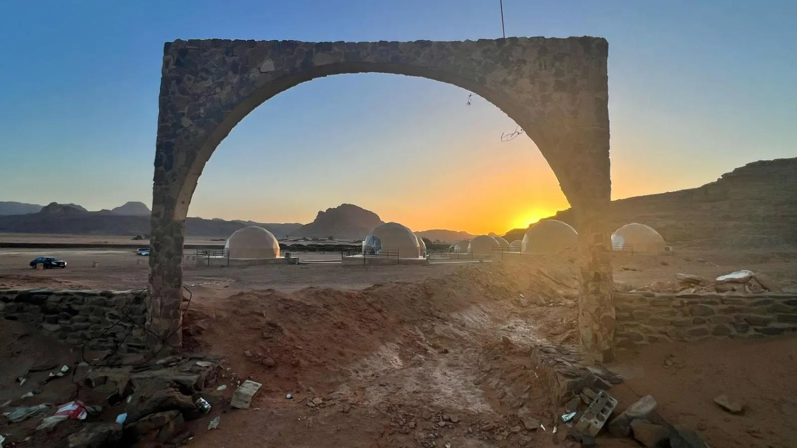 Sunset in Jabal Rum Camp