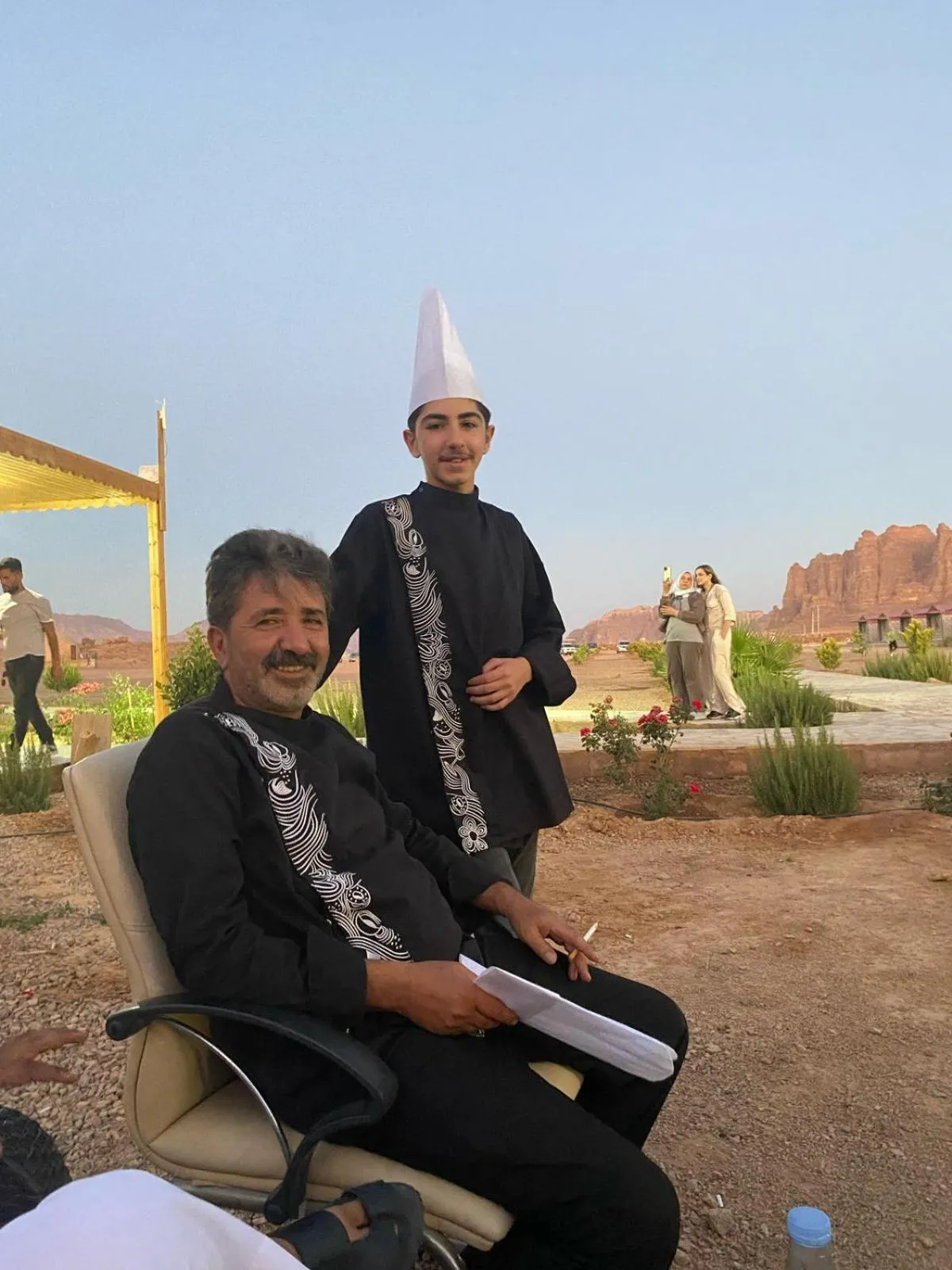 People in Jabal Rum Camp