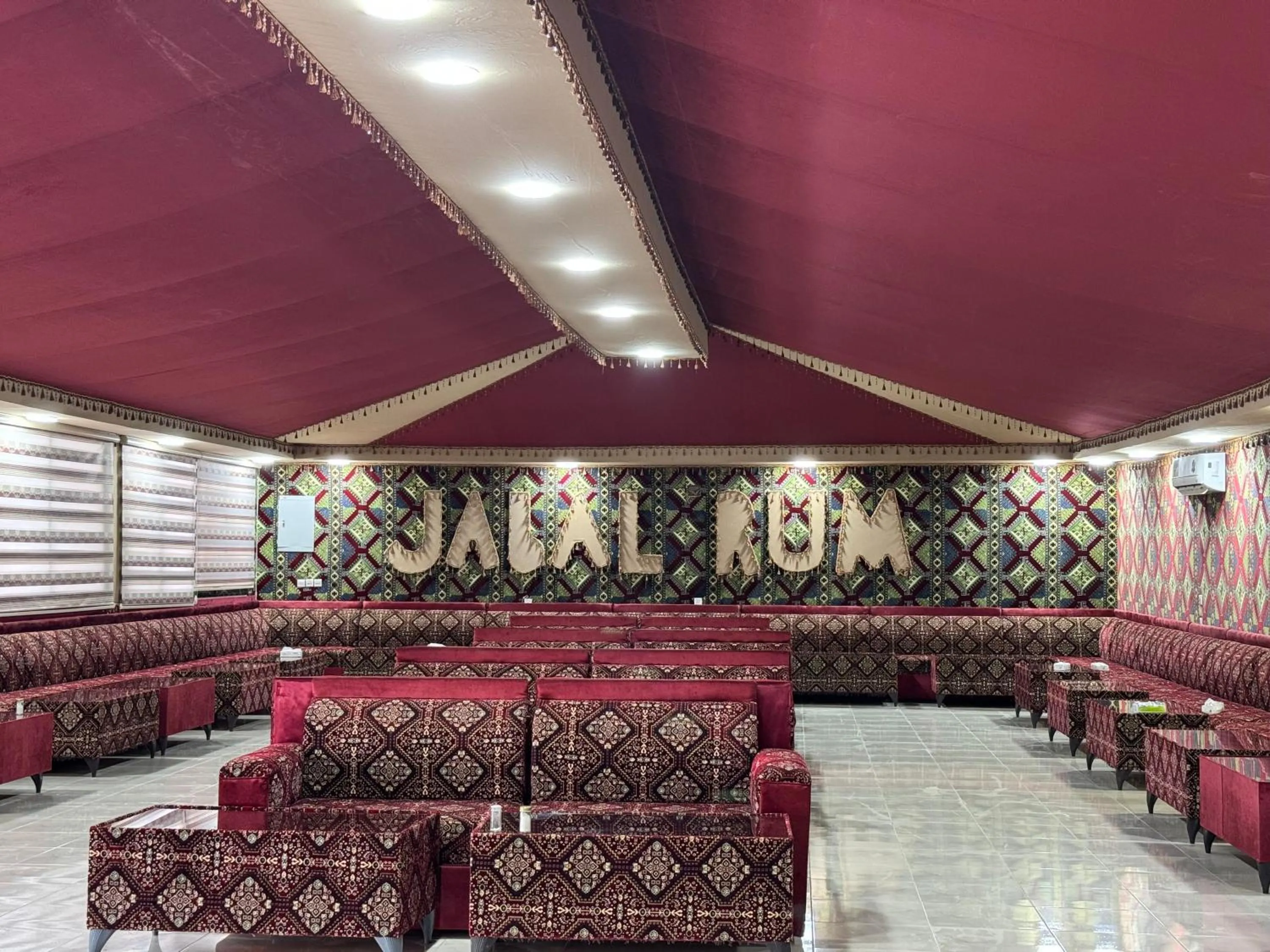 Dining area in Jabal Rum Camp