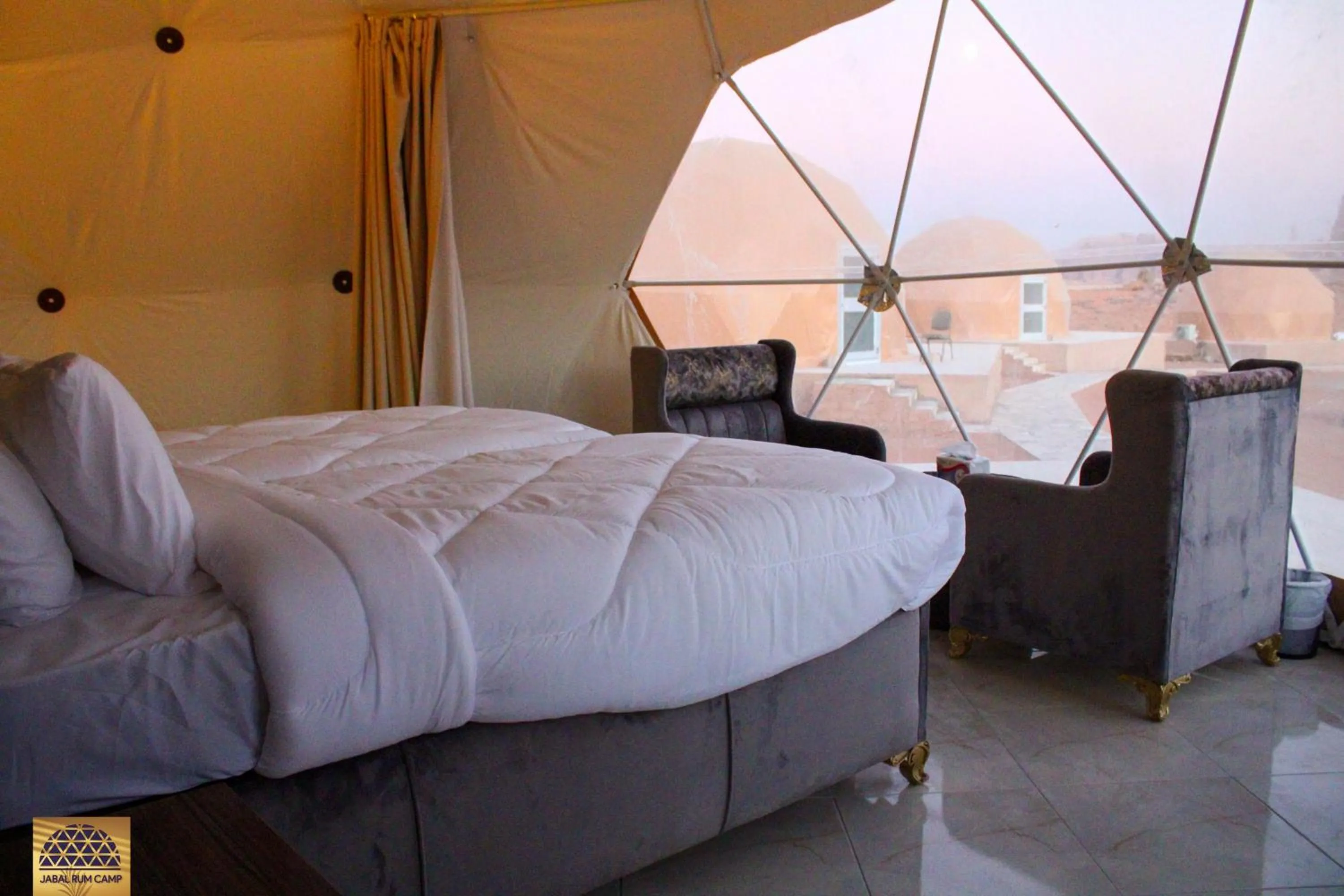 Bed in Jabal Rum Camp