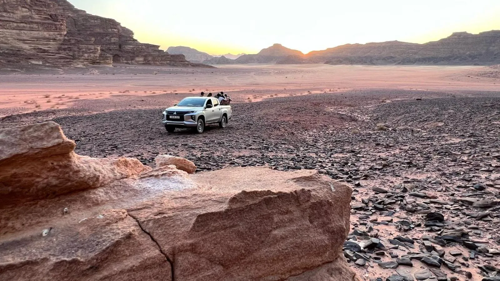 Natural landscape in Jabal Rum Camp