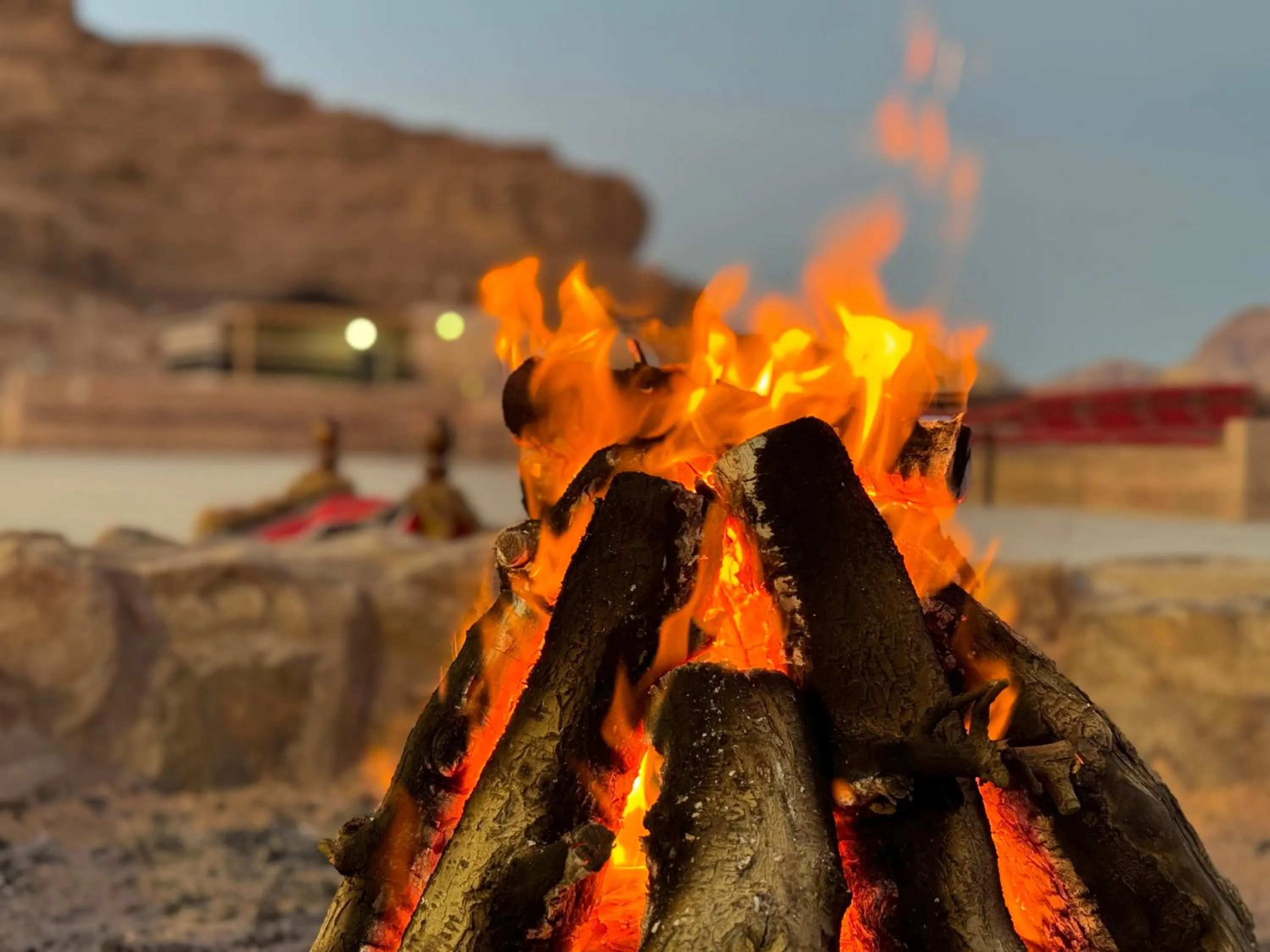 Natural landscape in Jabal Rum Camp