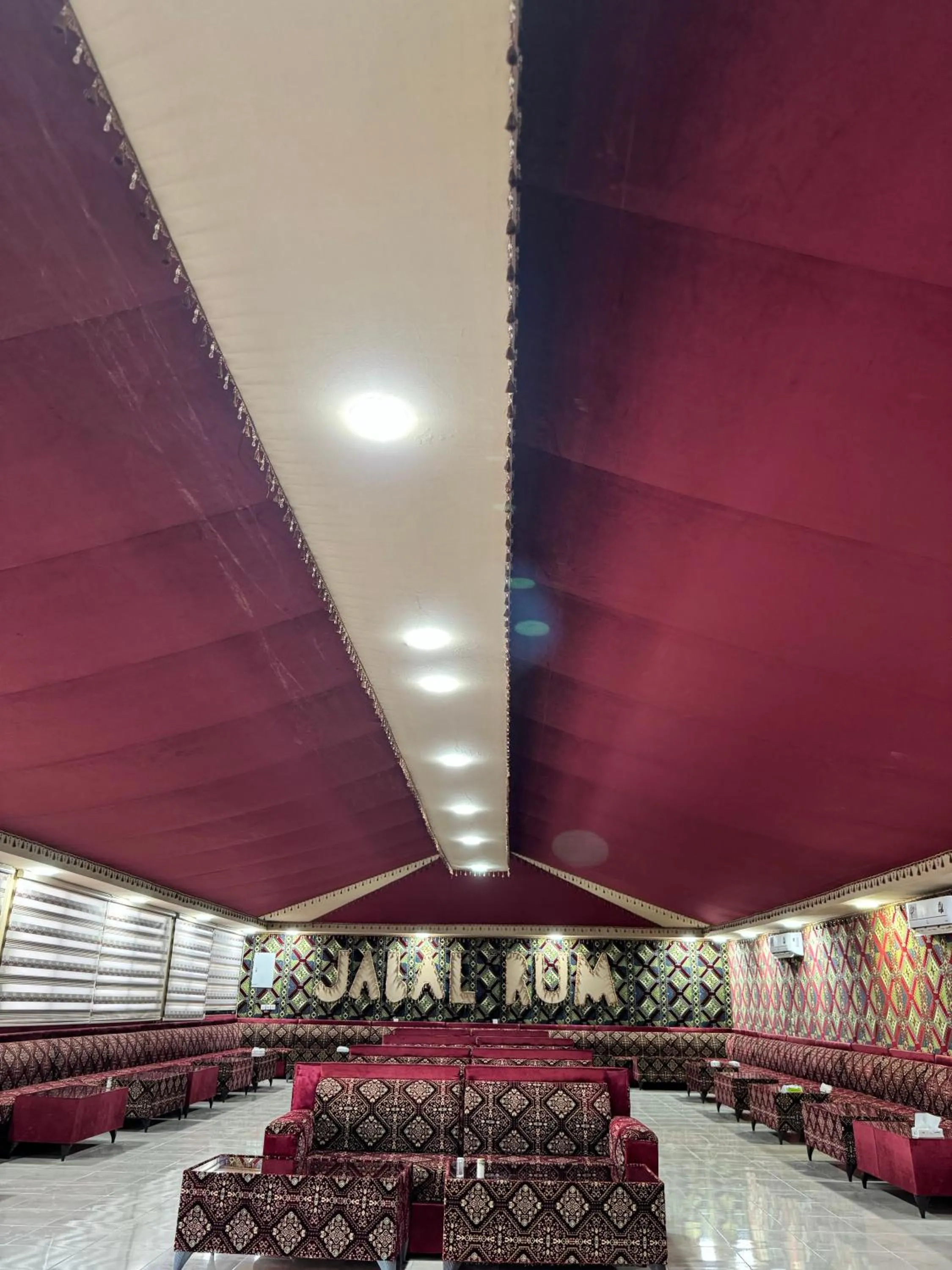 Dining area in Jabal Rum Camp