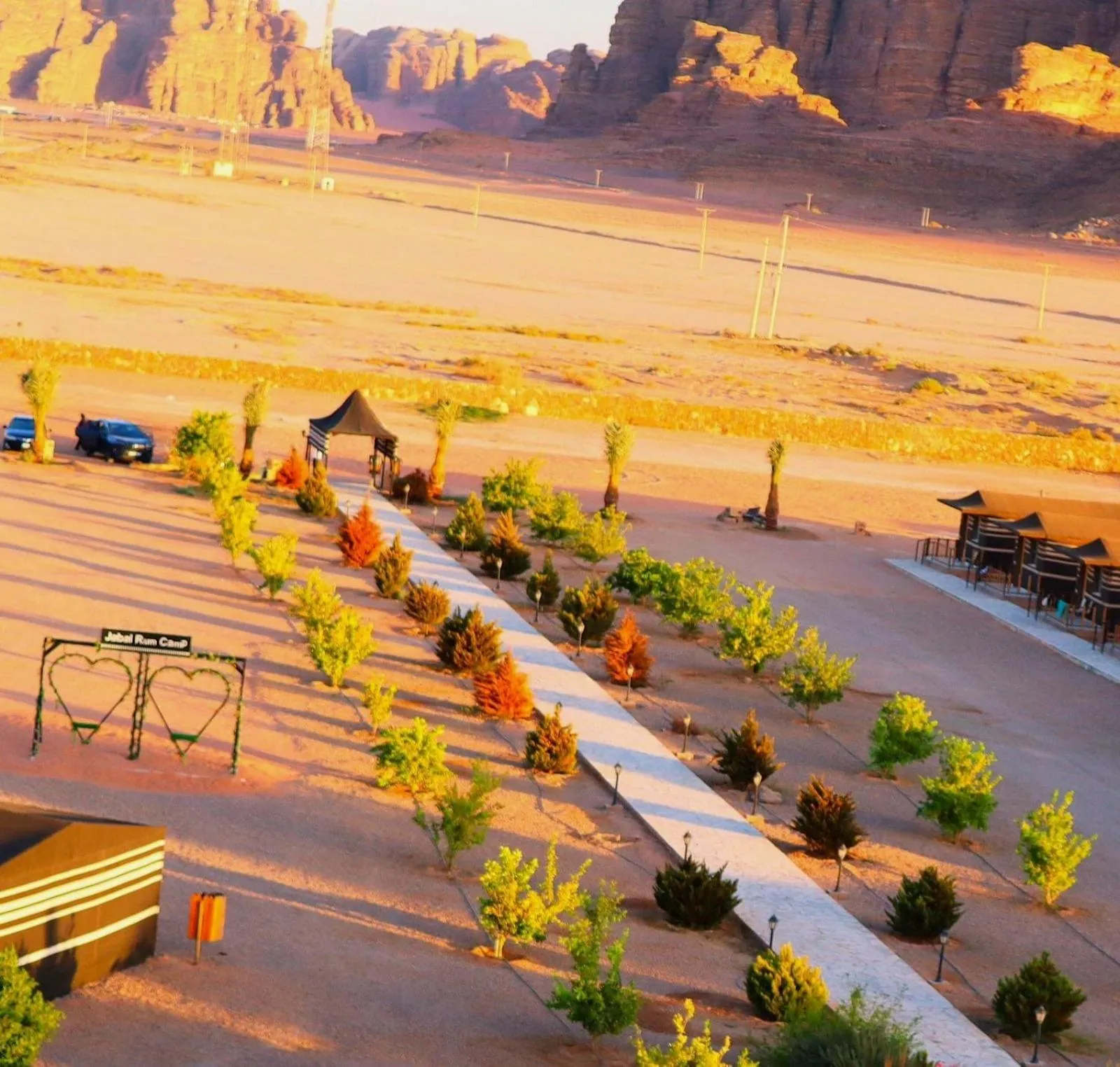 Garden in Jabal Rum Camp