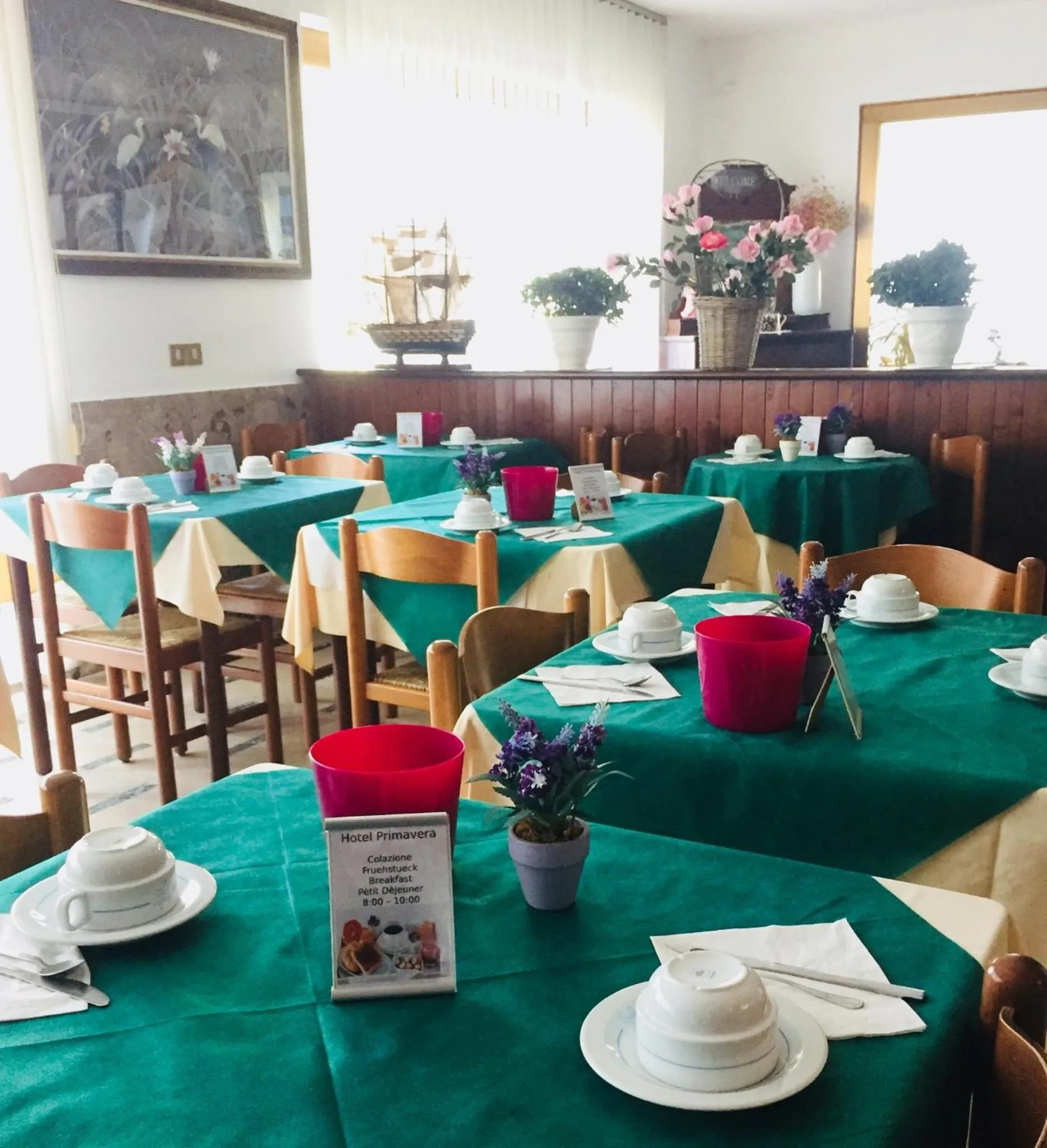 Restaurant/places to eat in Hotel Primavera