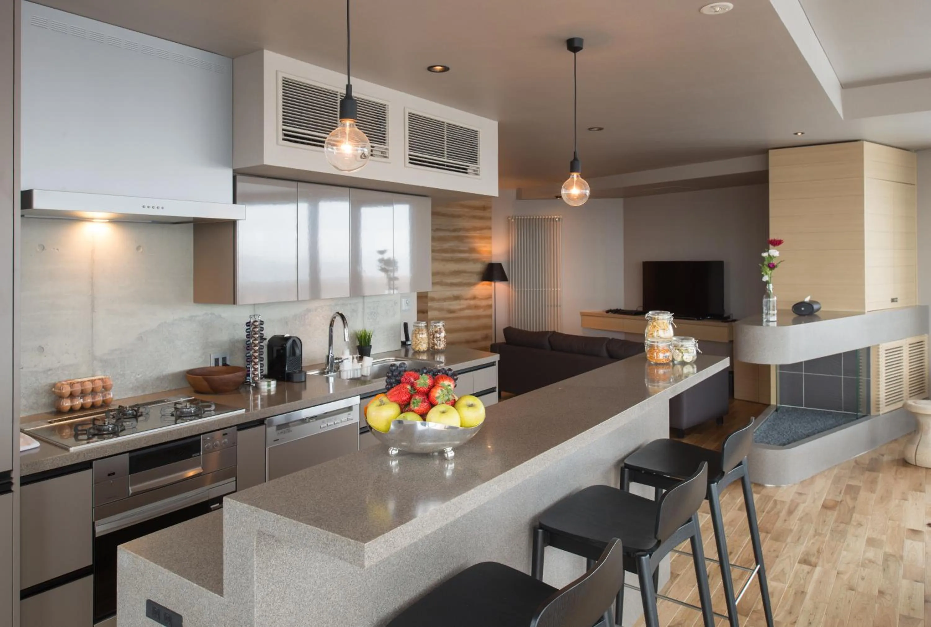 Kitchen or kitchenette in Aspect Luxury Apartments by H2 Life