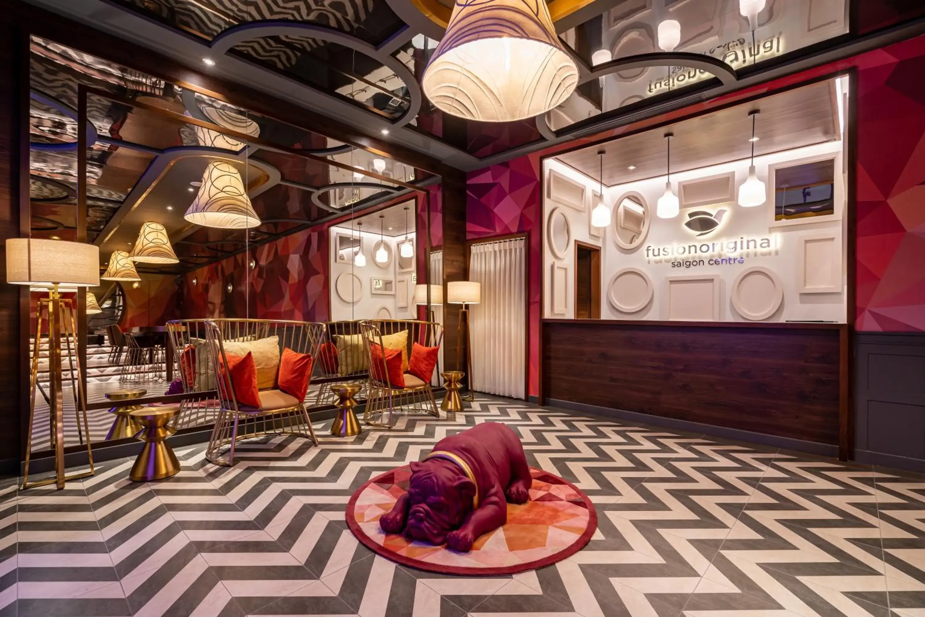 Lobby or reception in Fusion Original Saigon Centre Lobby or reception in Fusion Original Saigon Centre