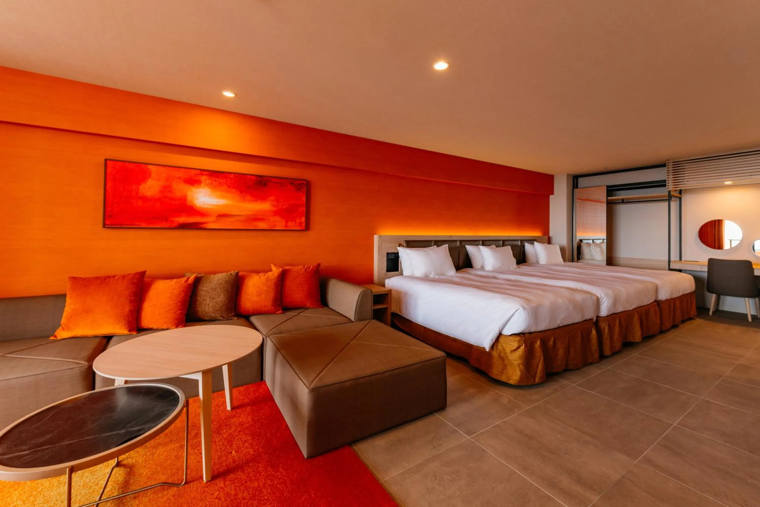 Living room, Bed in AQUASENSE Hotel & Resort