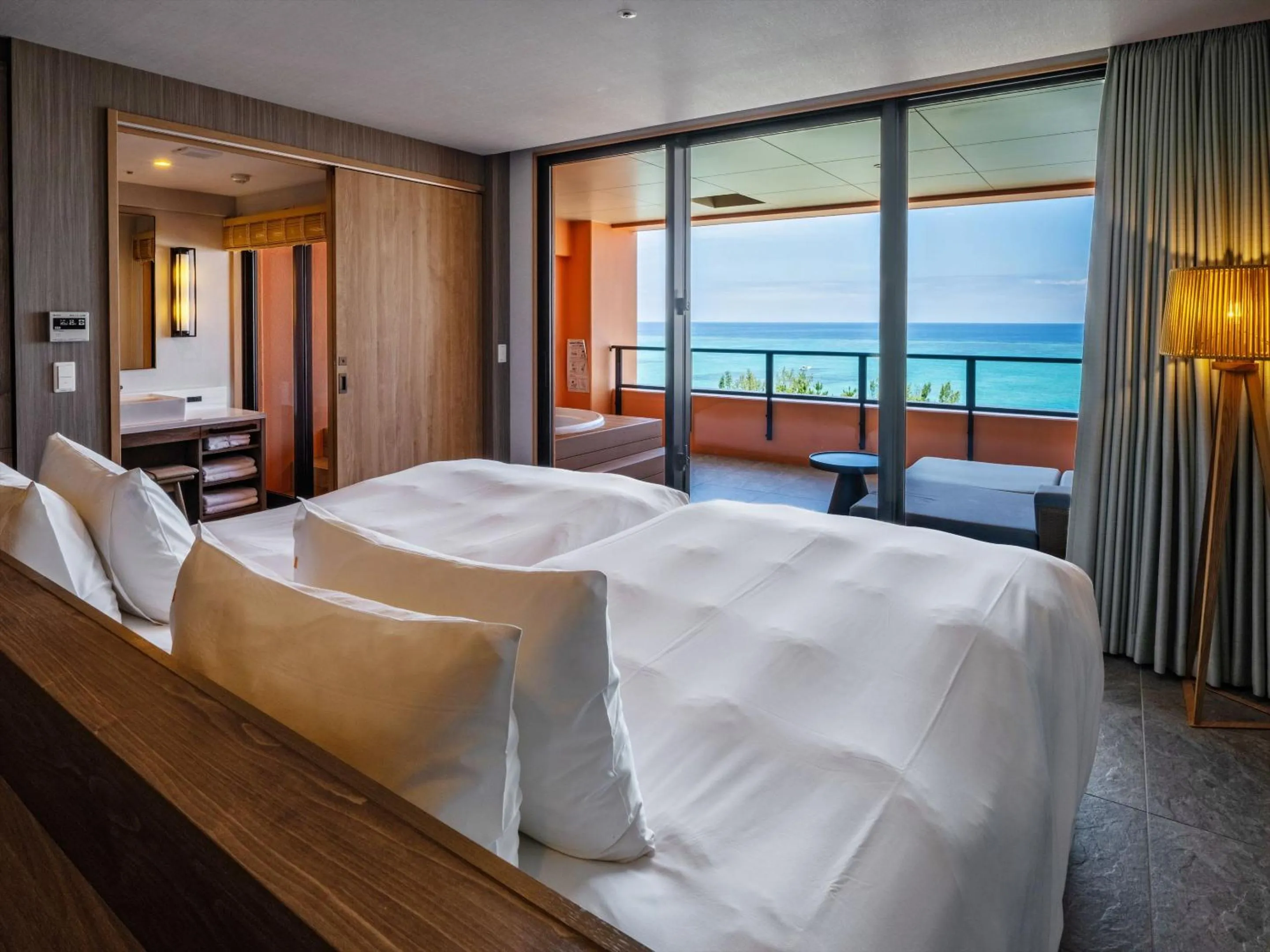 Bed in AQUASENSE Hotel & Resort