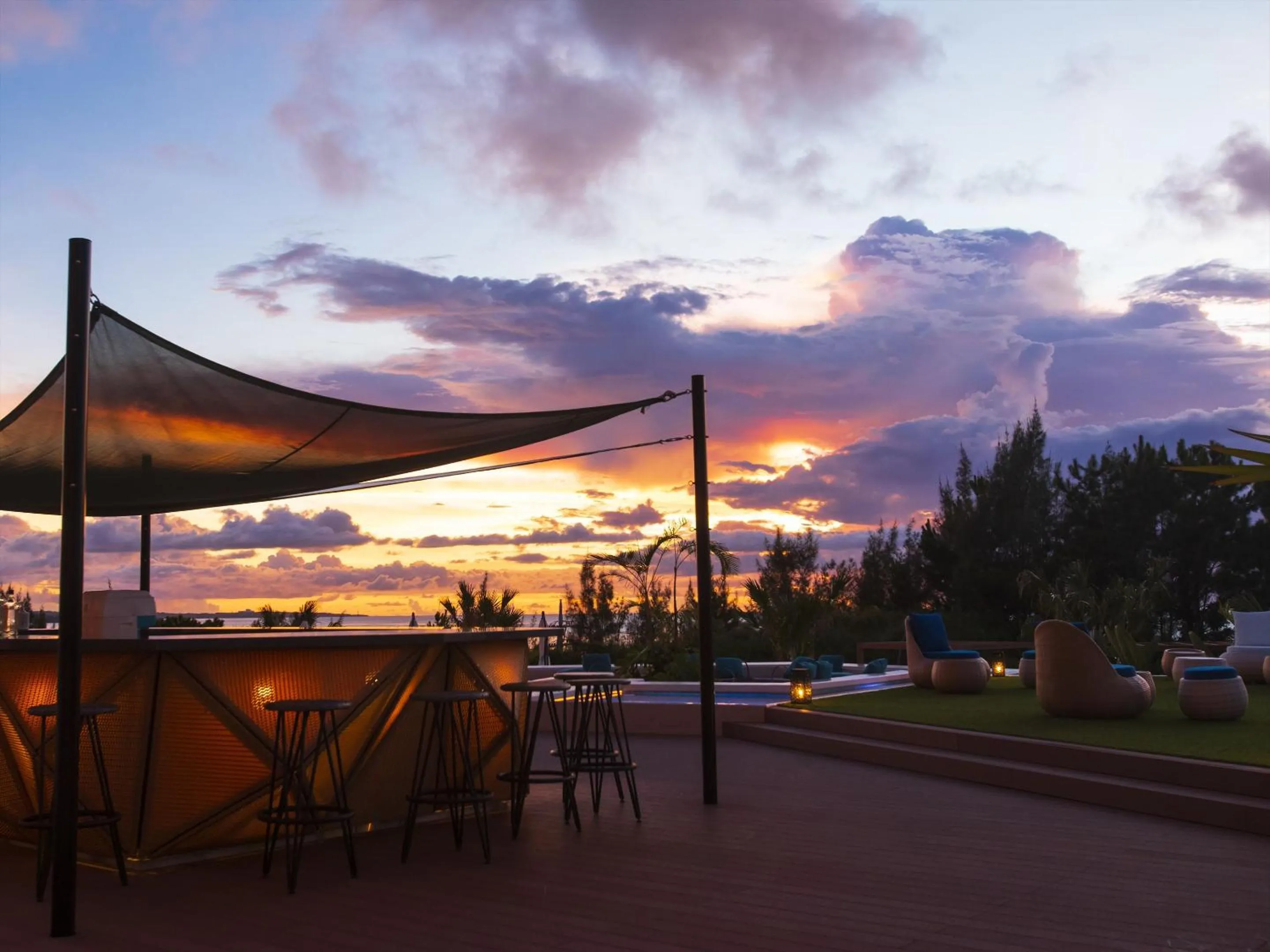 Sunset in AQUASENSE Hotel & Resort