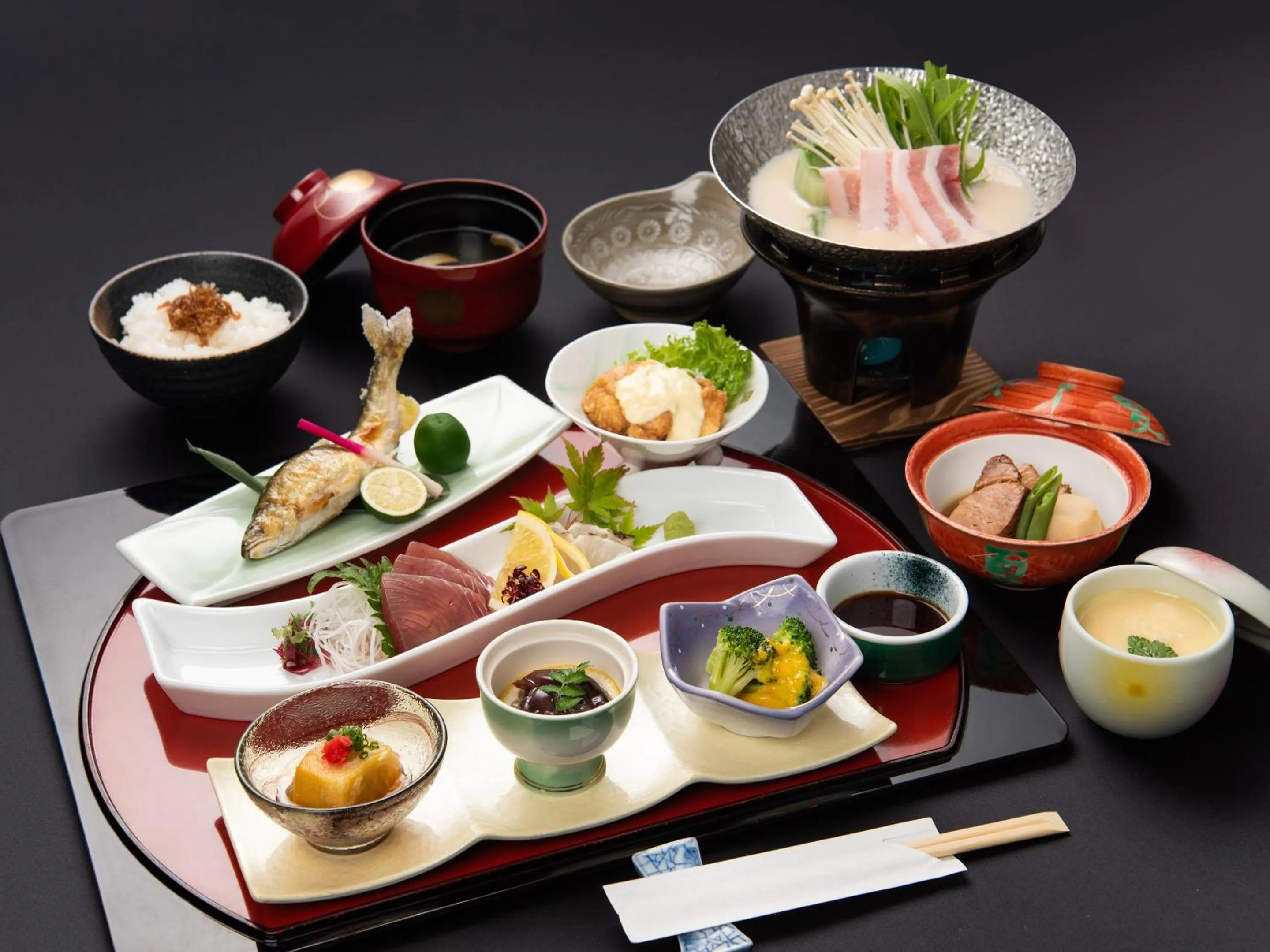 Dinner in Hotel Primrose Saito