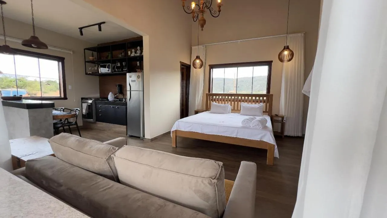 Bedroom, Bed in Euetu na Lapinha da Serra