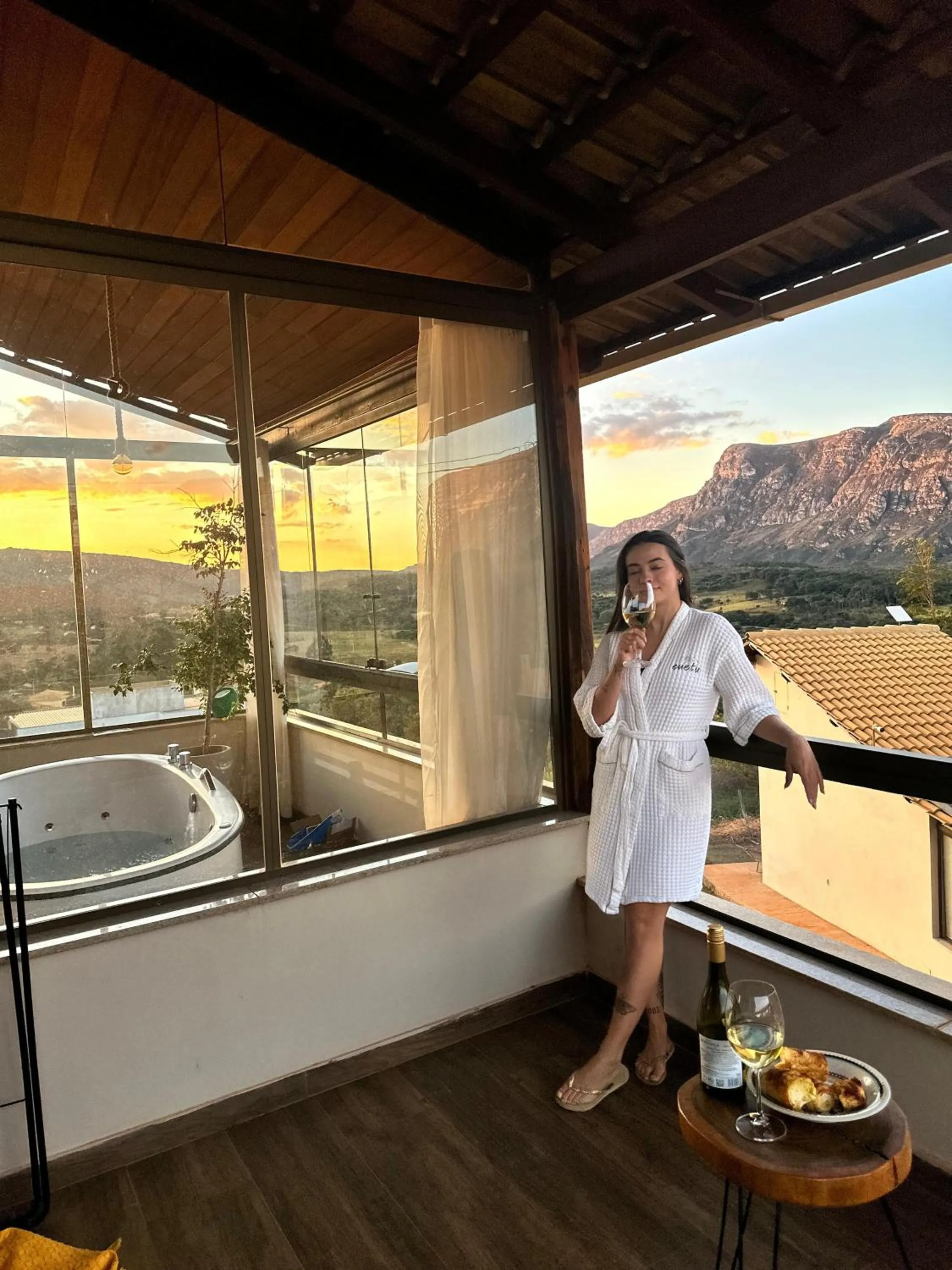 Balcony/Terrace in Euetu na Lapinha da Serra