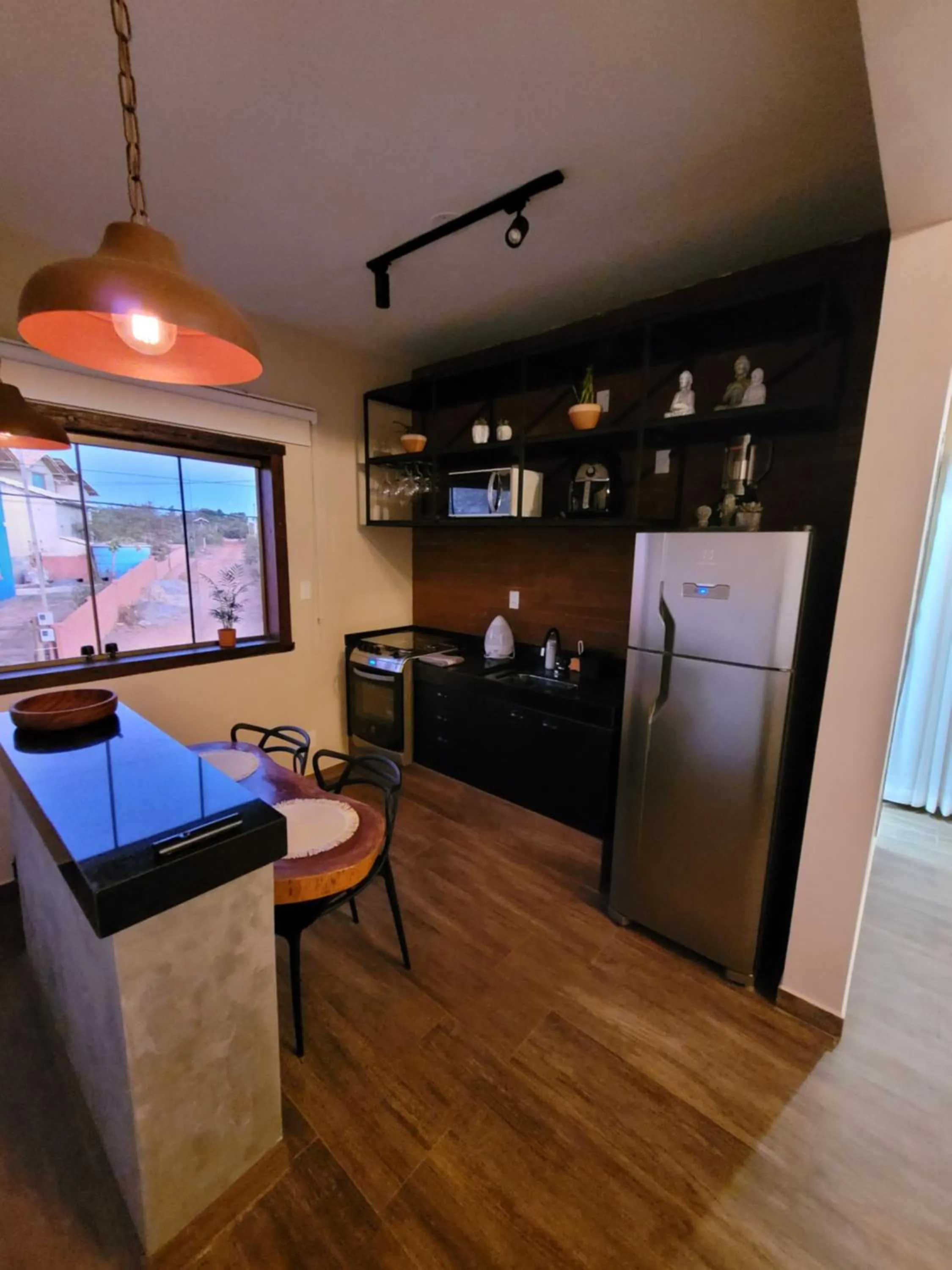 Kitchen or kitchenette in Euetu na Lapinha da Serra