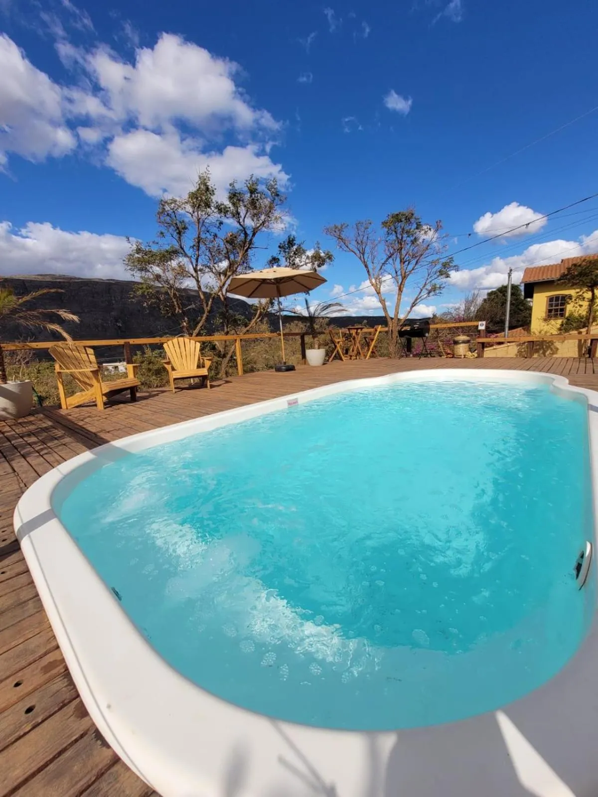 Pool view in Euetu na Lapinha da Serra