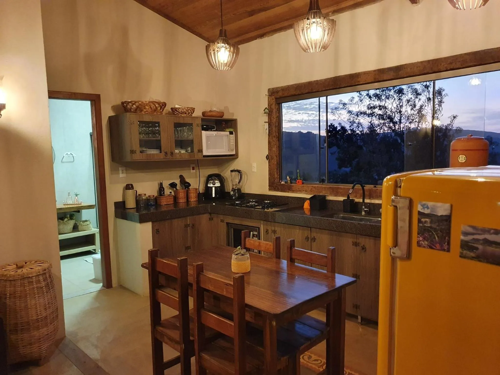 kitchen in Euetu na Lapinha da Serra