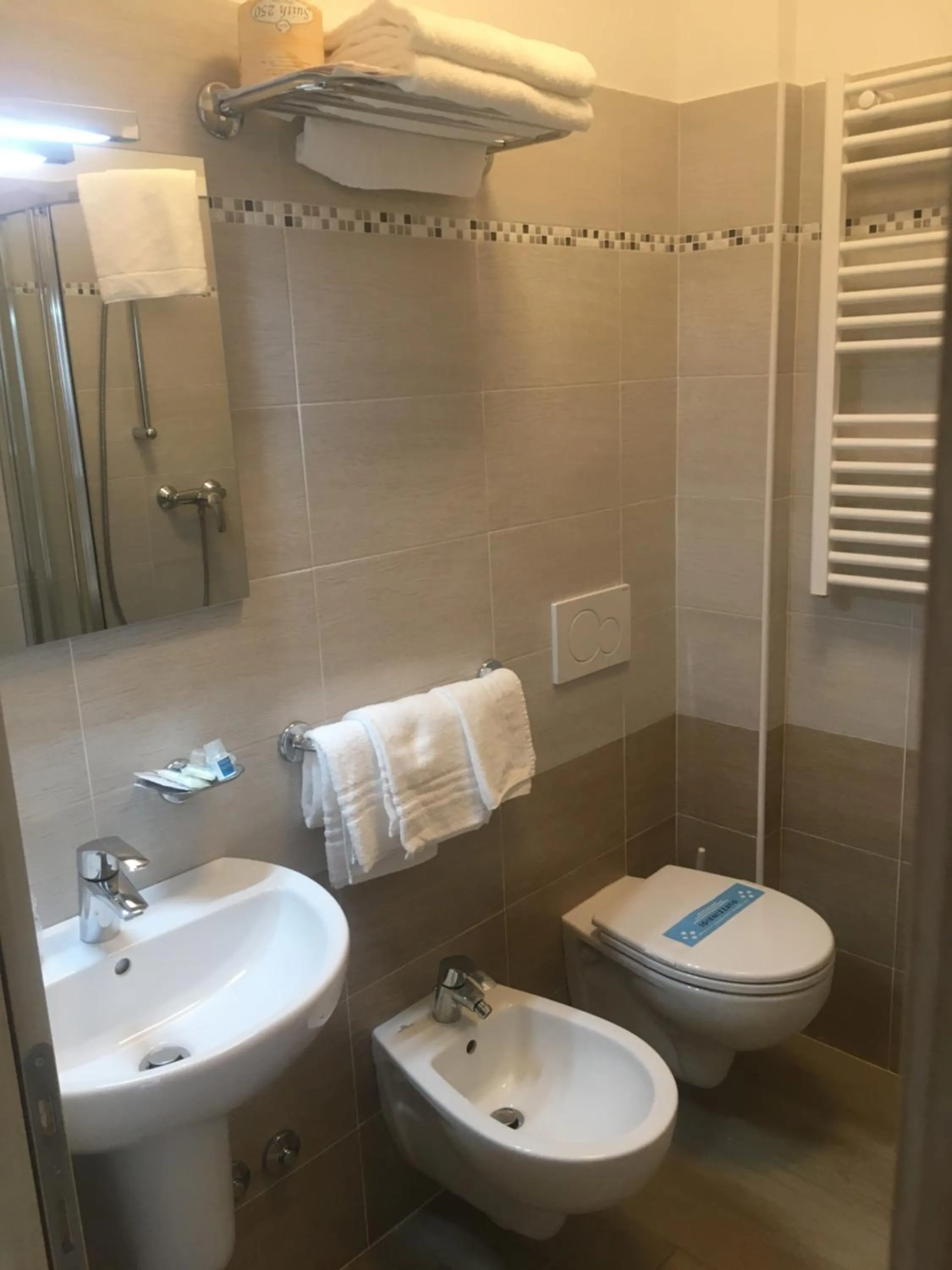 Shower in Hotel Bellevue