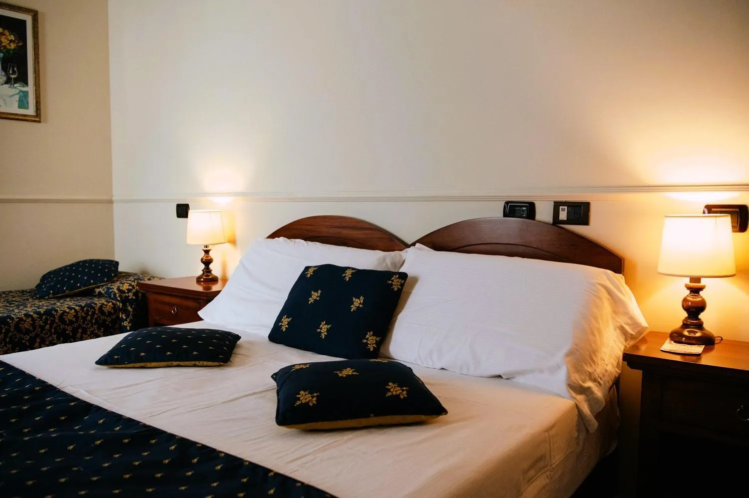 Bed in Hotel Il Cavalier D'Arpino