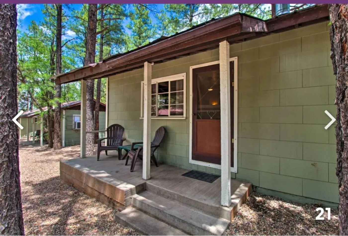 Patio in Hidden Rest Cabins and Resort