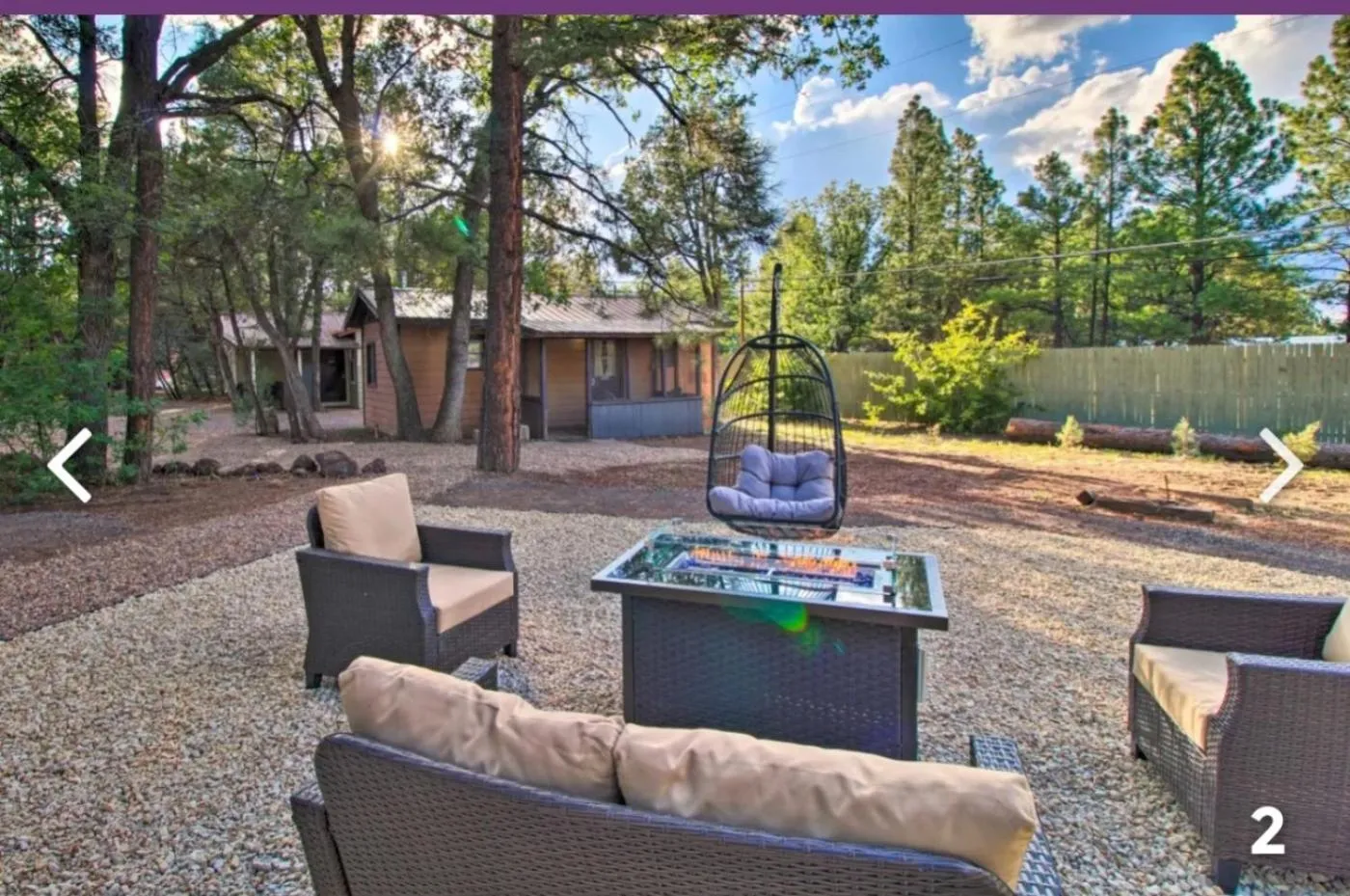 Evening entertainment in Hidden Rest Cabins and Resort