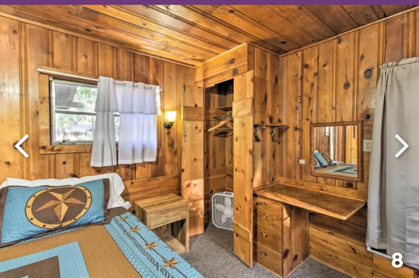 wardrobe in Hidden Rest Cabins and Resort