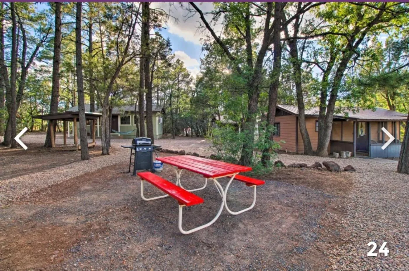 BBQ facilities in Hidden Rest Cabins and Resort