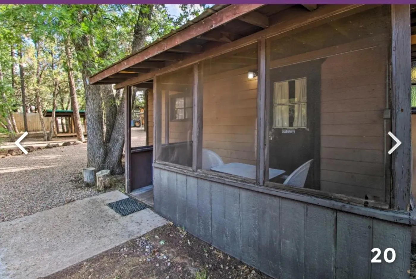 Patio in Hidden Rest Cabins and Resort