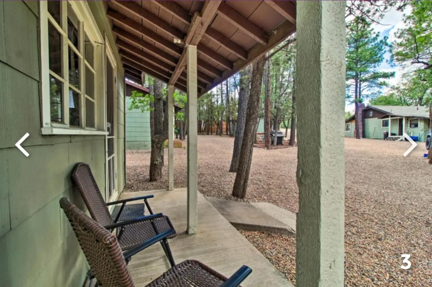 Patio in Hidden Rest Cabins and Resort