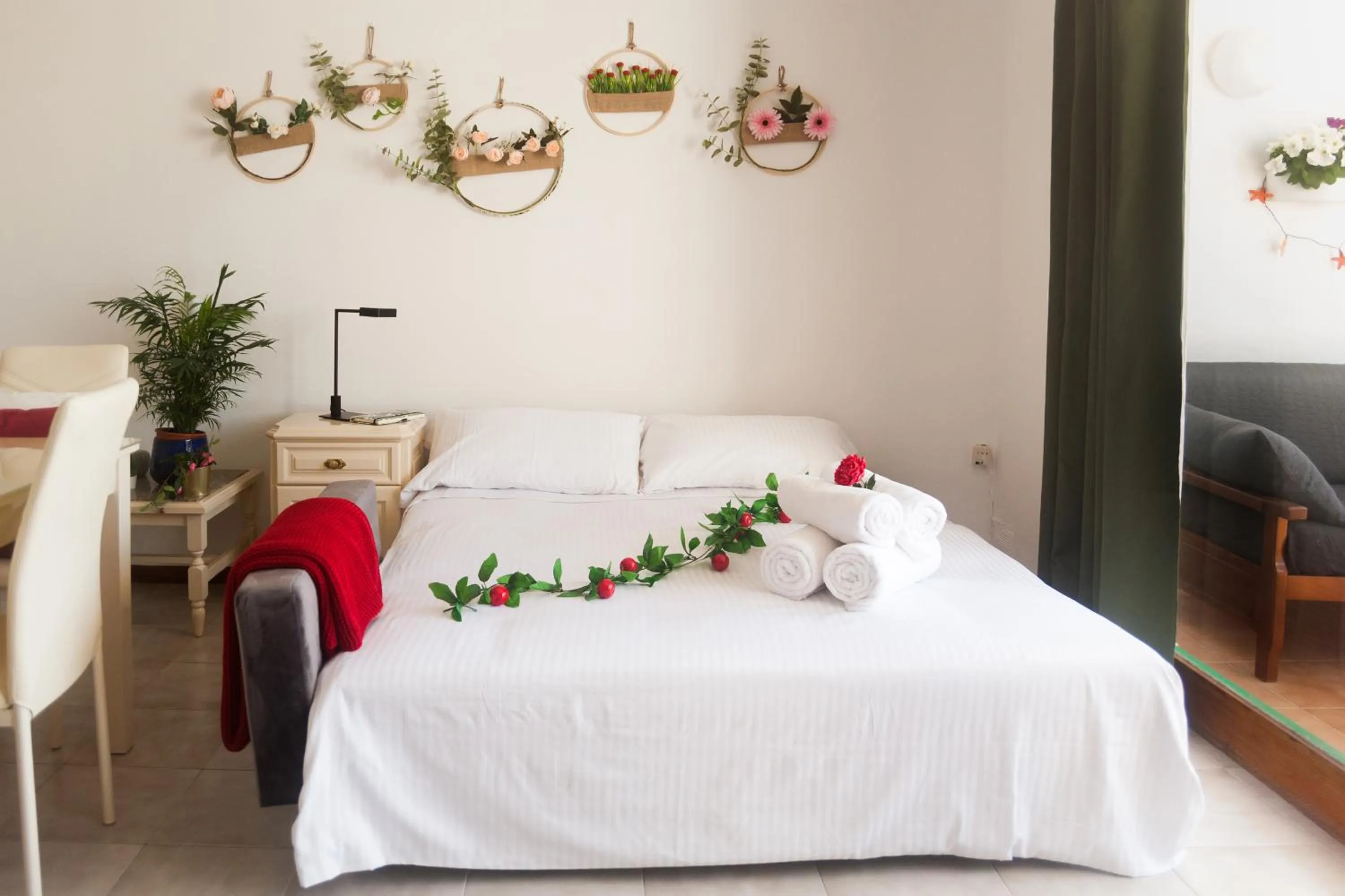 Bed in Apartamentos Thaisay