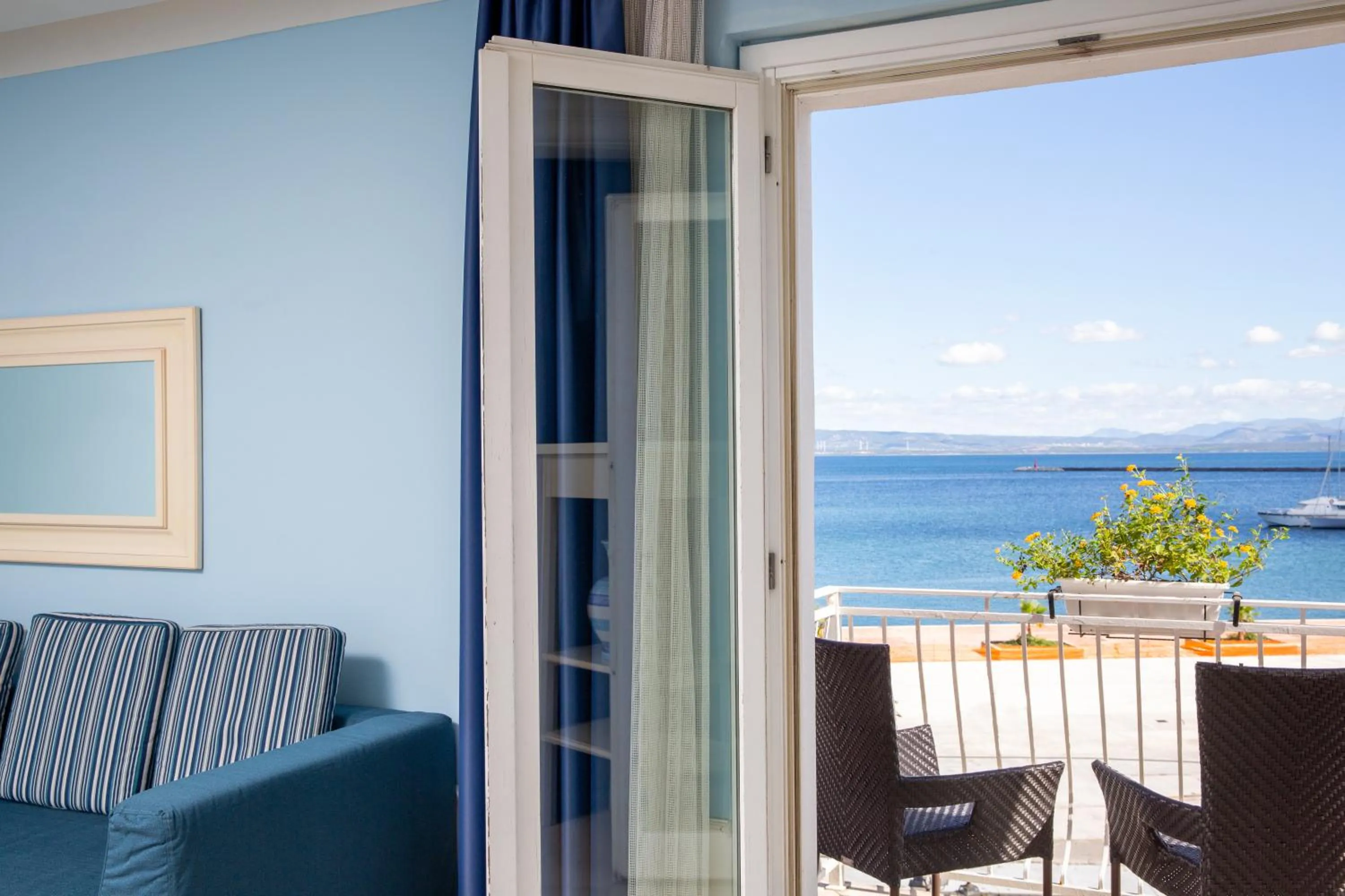 Balcony/Terrace in Lu' Hotel Riviera - Carloforte