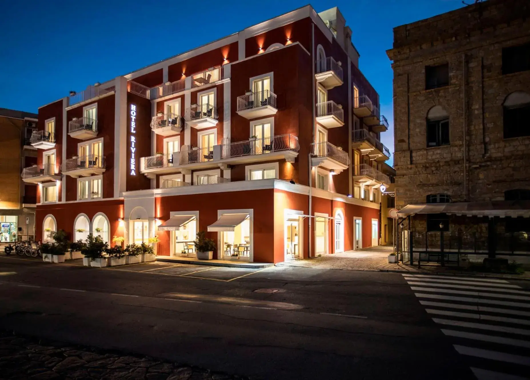 Property building in Lu' Hotel Riviera - Carloforte Property building in Lu' Hotel Riviera - Carloforte