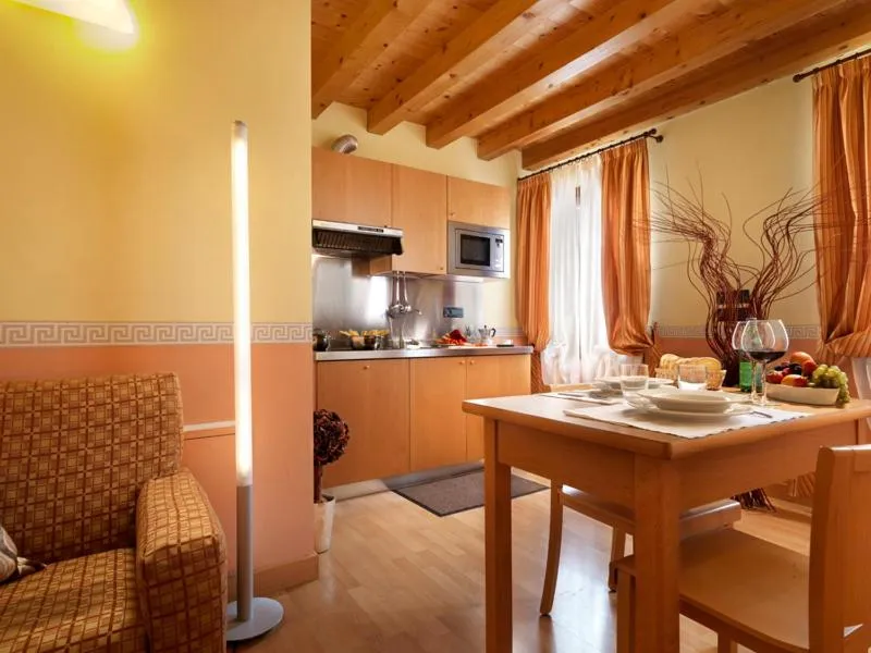 Kitchen or kitchenette in Hotel & Residence Roma